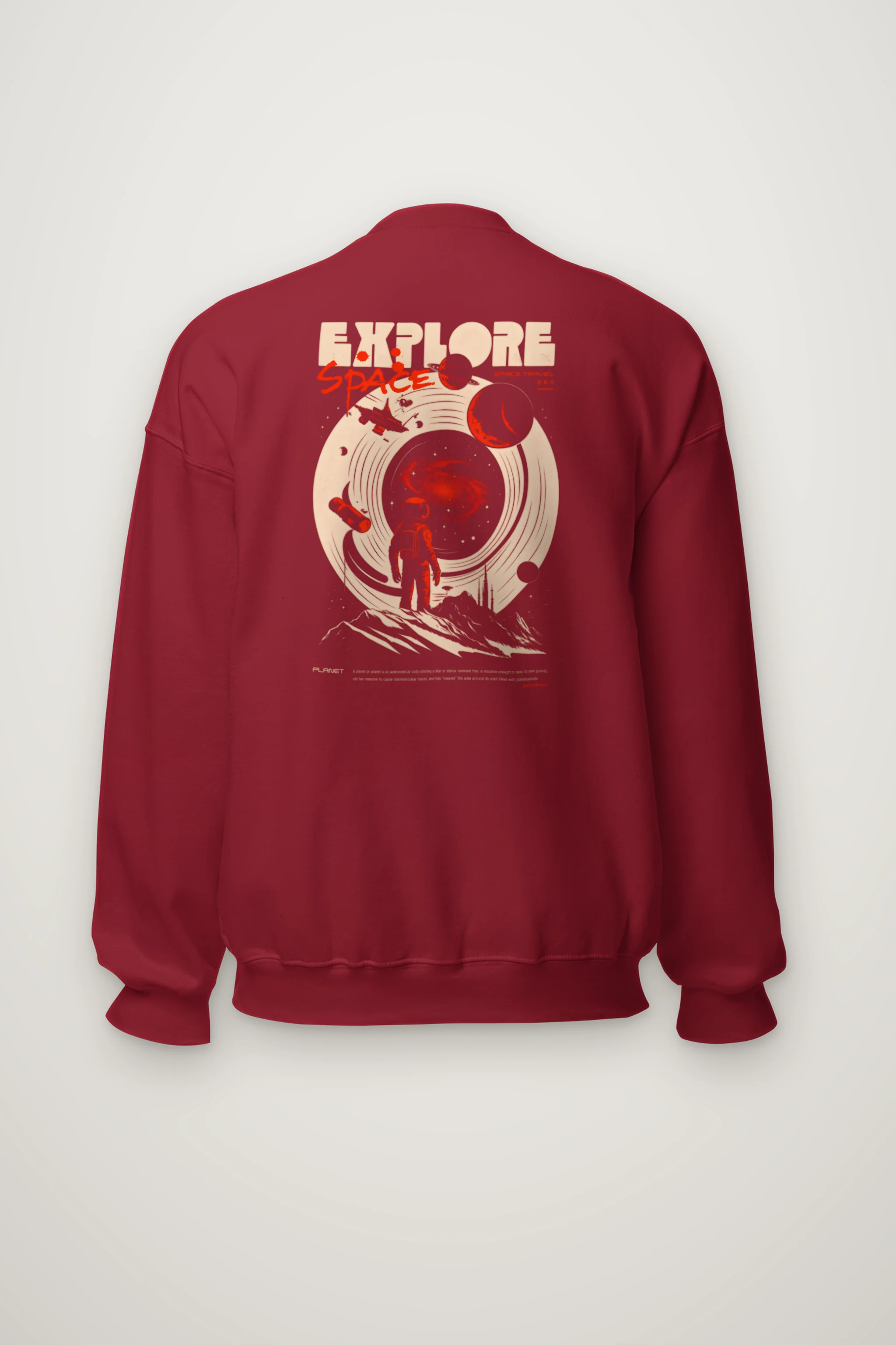 "Explore Space Travel" Heavy Blend Unisex Crewneck Sweatshirt