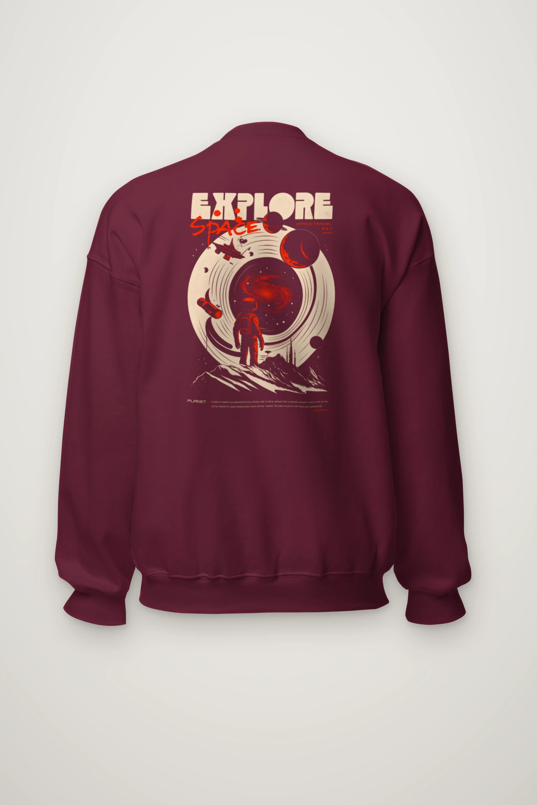 "Explore Space Travel" Heavy Blend Unisex Crewneck Sweatshirt
