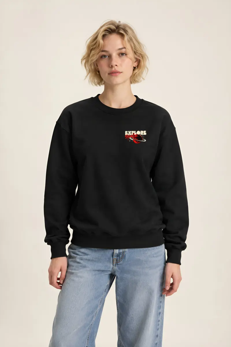 "Explore Space Travel" Heavy Blend Unisex Crewneck Sweatshirt