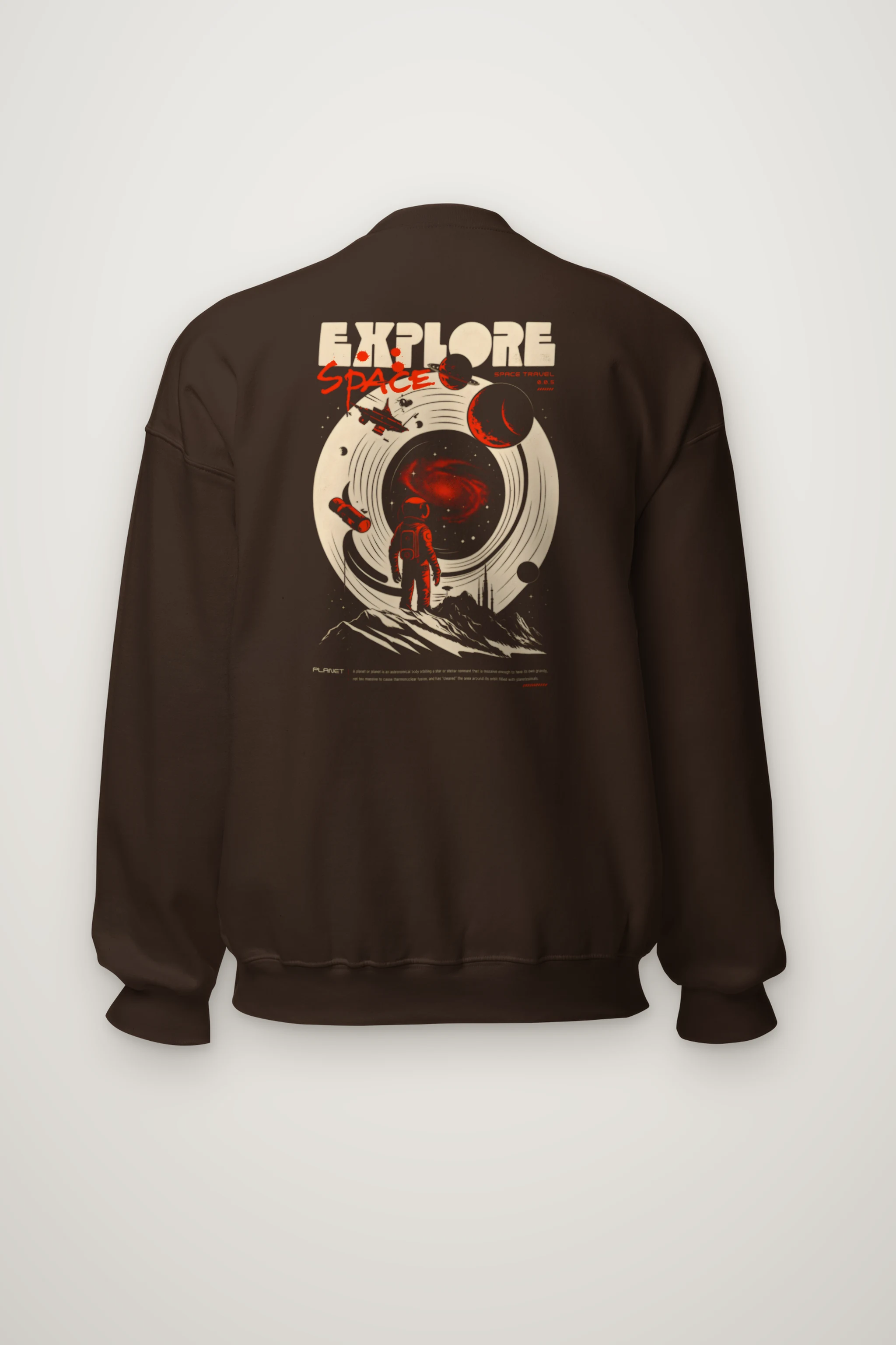 "Explore Space Travel" Heavy Blend Unisex Crewneck Sweatshirt