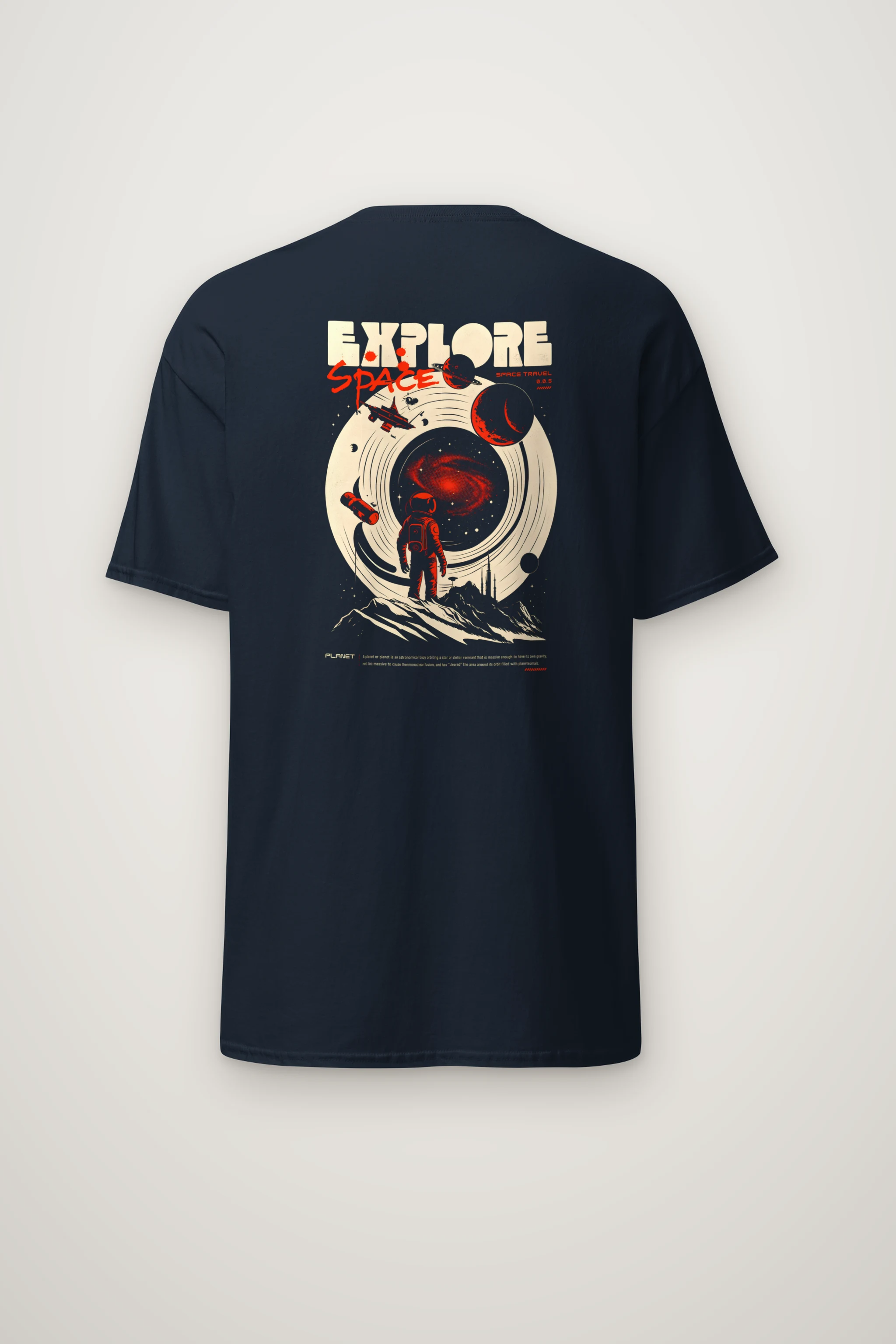 "Explore Space Travel" Heavyweight Unisex Crewneck T-shirt