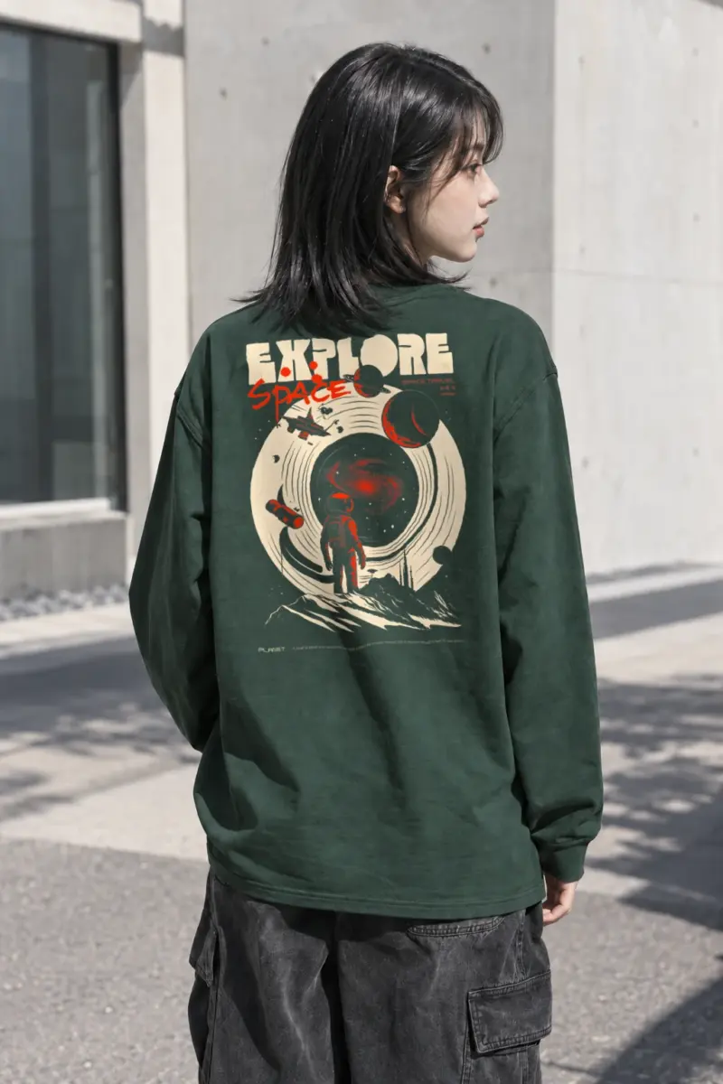 "Explore Space" Unisex Longsleeve T-shirt | Gildan 2400