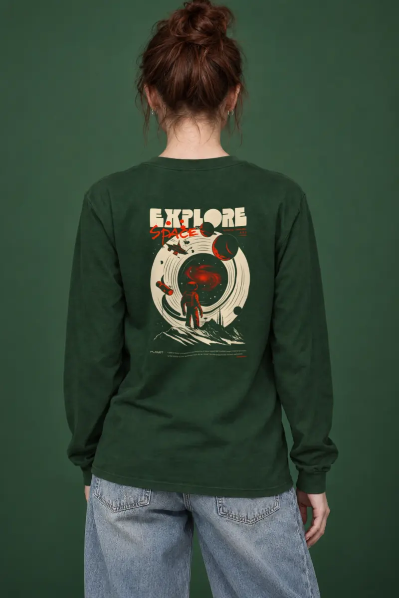 "Explore Space" Unisex Longsleeve T-shirt