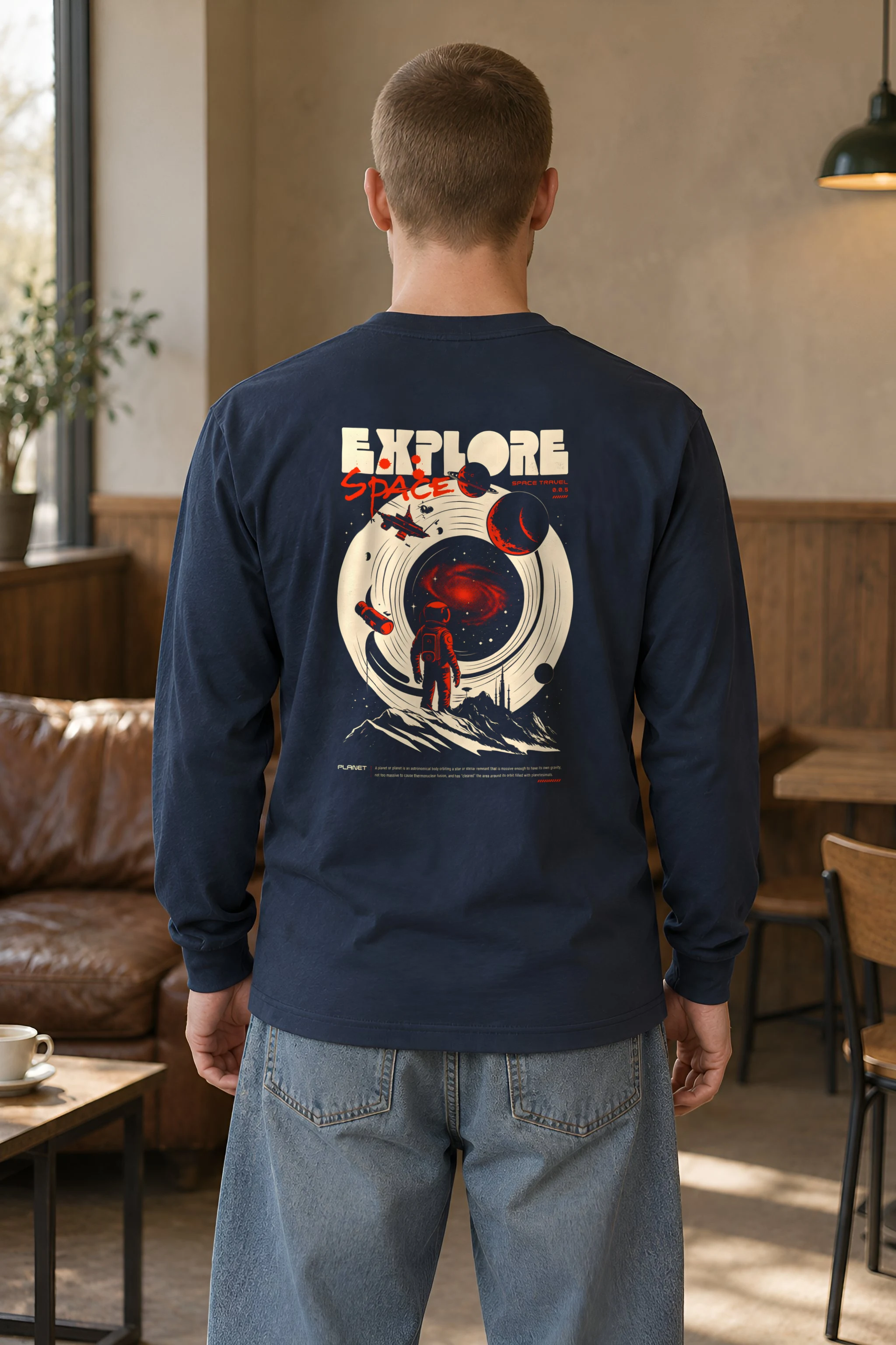 "Explore Space" Unisex Longsleeve T-shirt