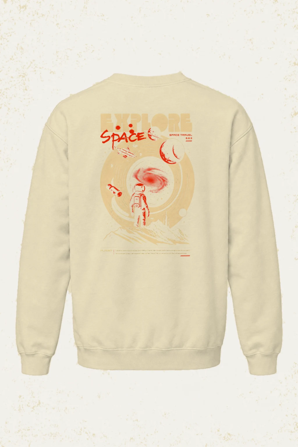 "Explore Space" Unisex Sponge Fleece Crewneck Sweatshirt | Bella + Canvas 3901