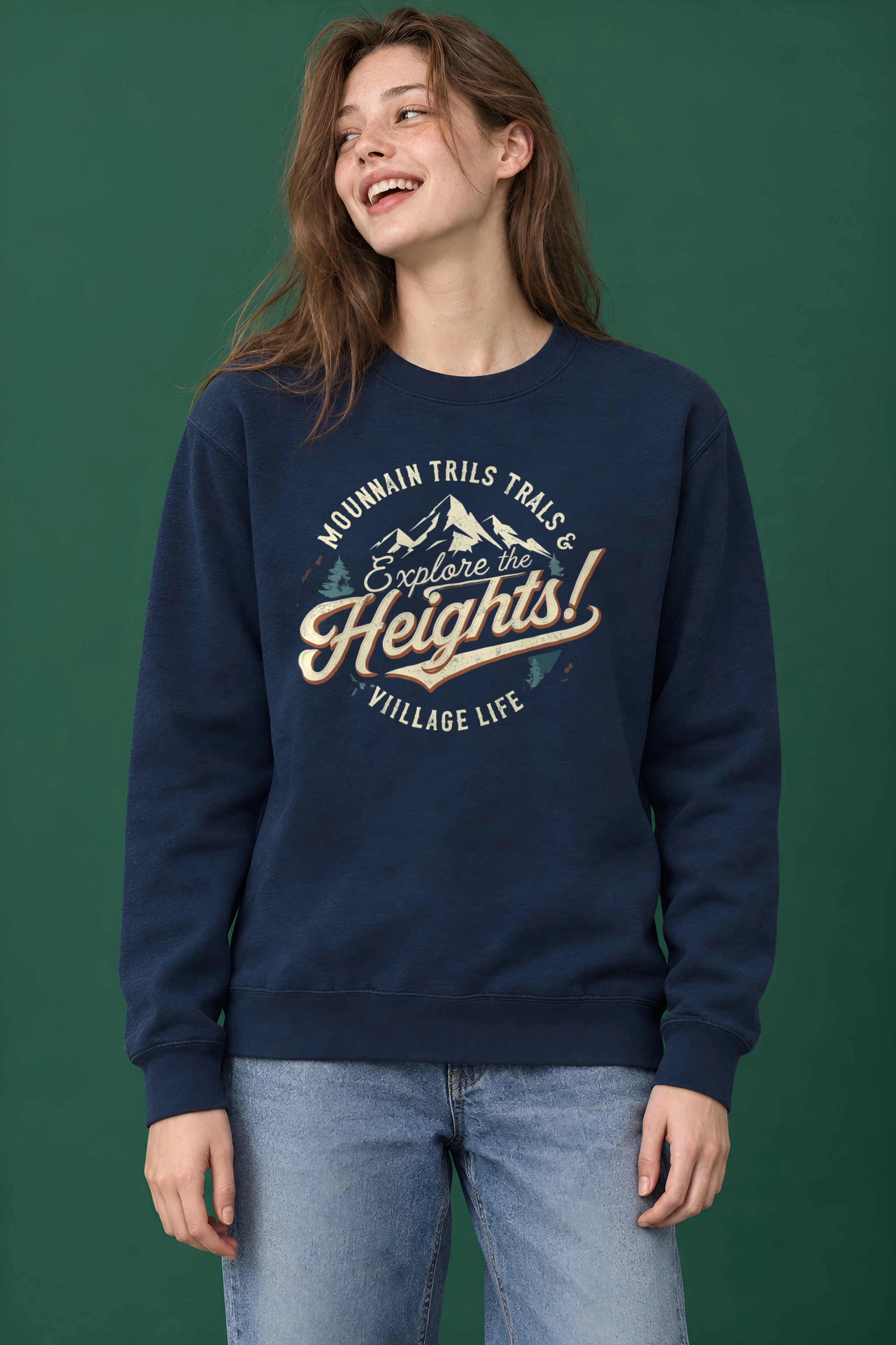 "Explore The Heights" 1 Crewneck Sweatshirt