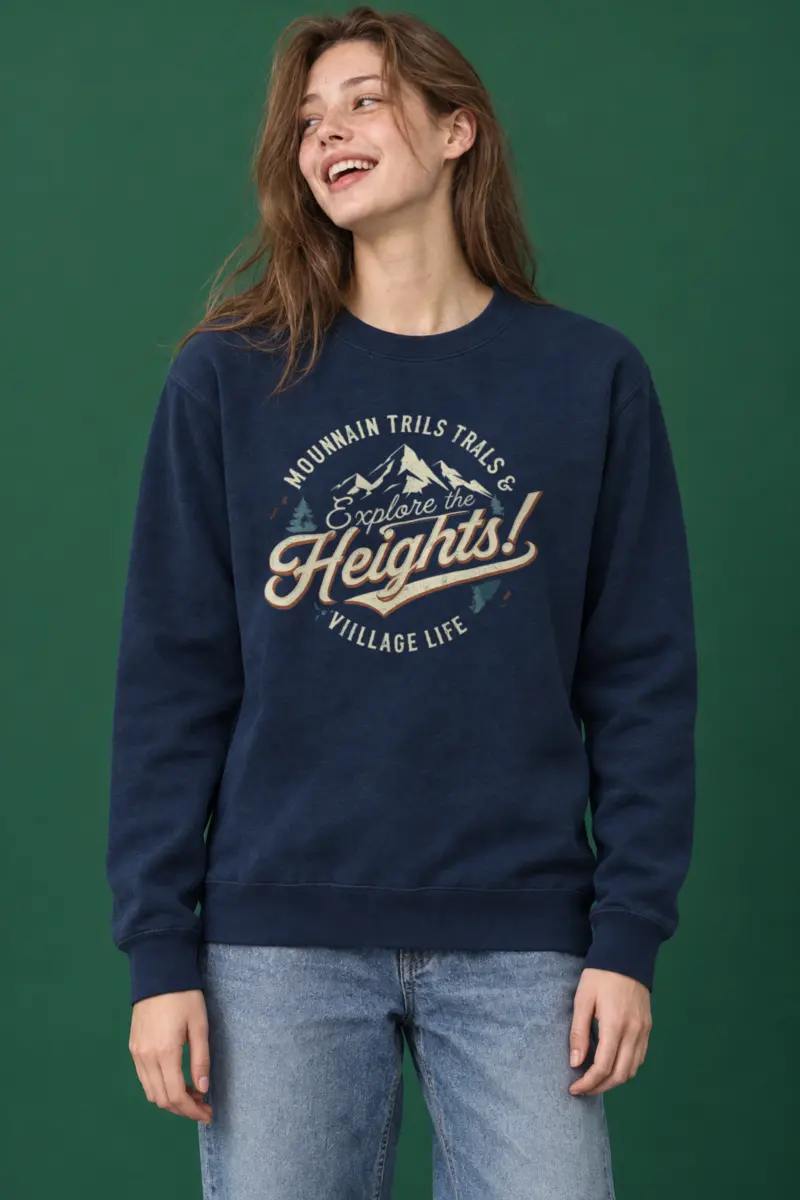 "Explore The Heights" Heavy Blend Unisex Crewneck Sweatshirt