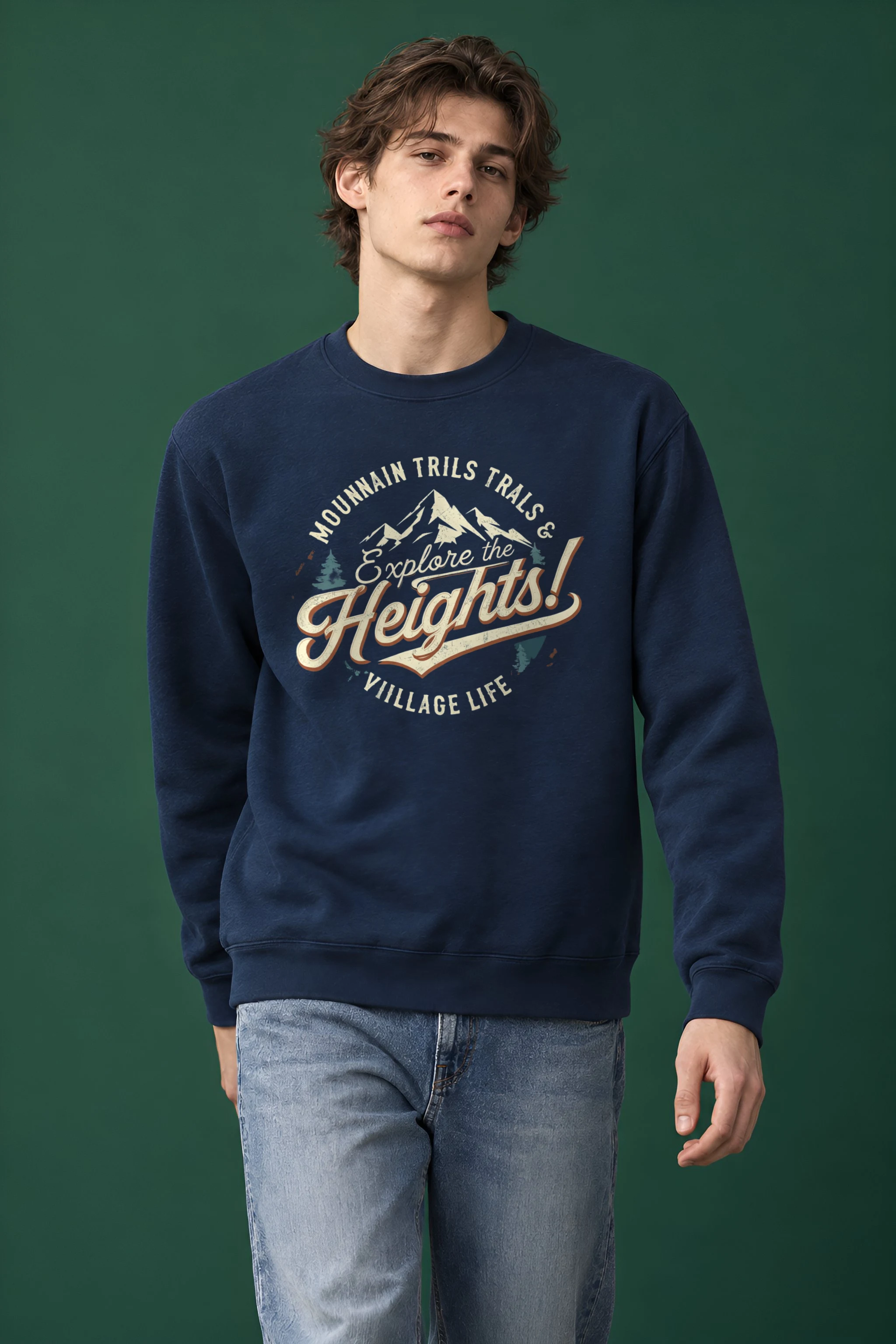 "Explore The Heights" 1 Crewneck Sweatshirt