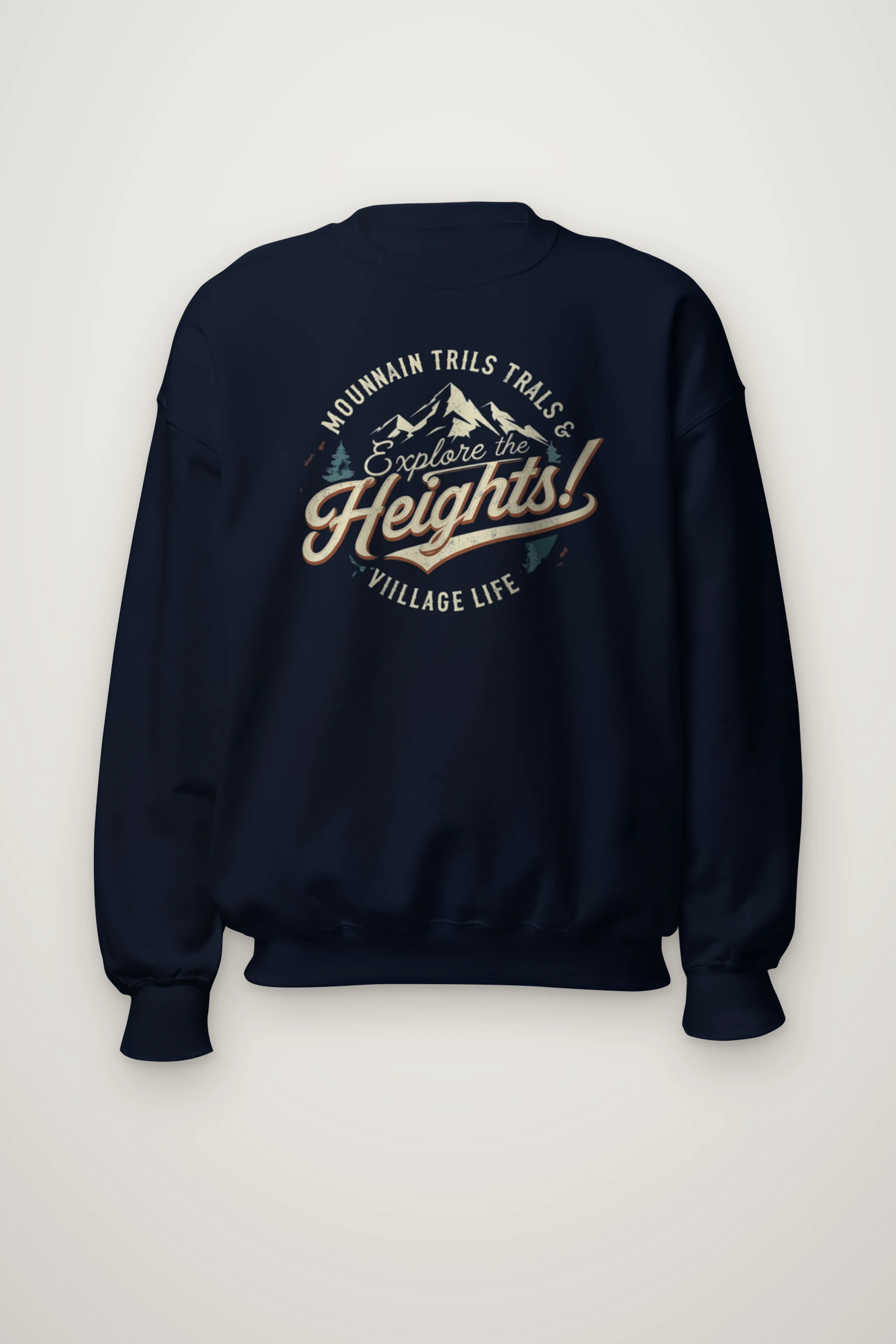 "Explore The Heights" Heavy Blend Unisex Crewneck Sweatshirt