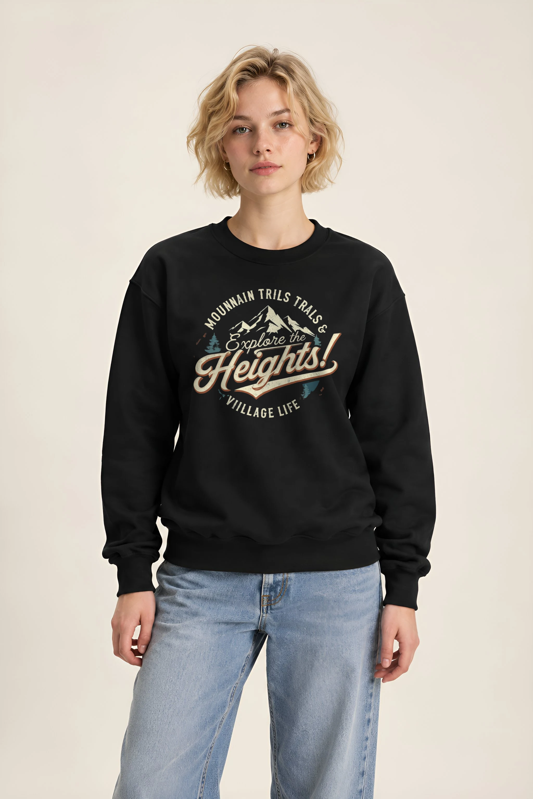 "Explore The Heights" 1 Crewneck Sweatshirt