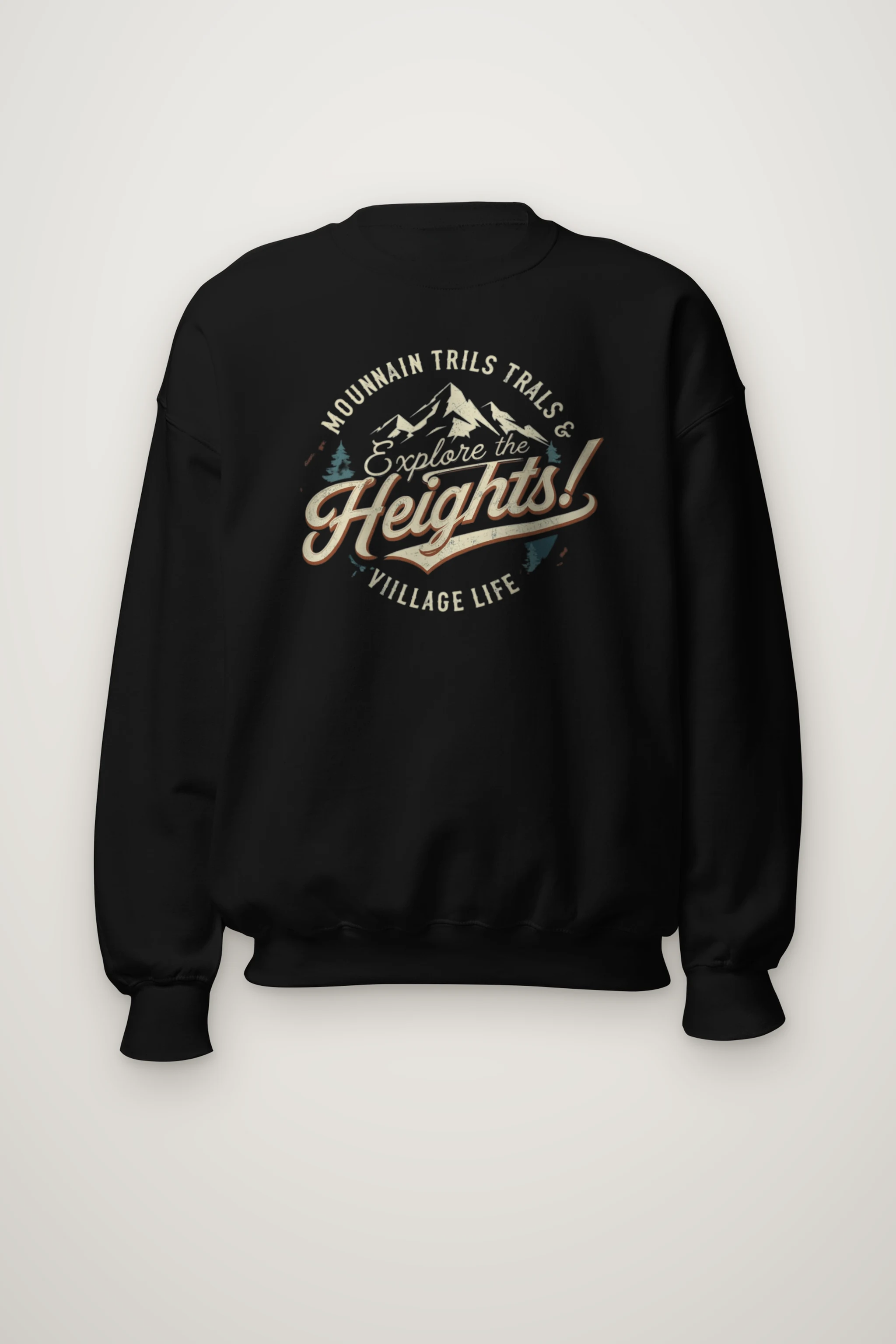 "Explore The Heights" Heavy Blend Unisex Crewneck Sweatshirt