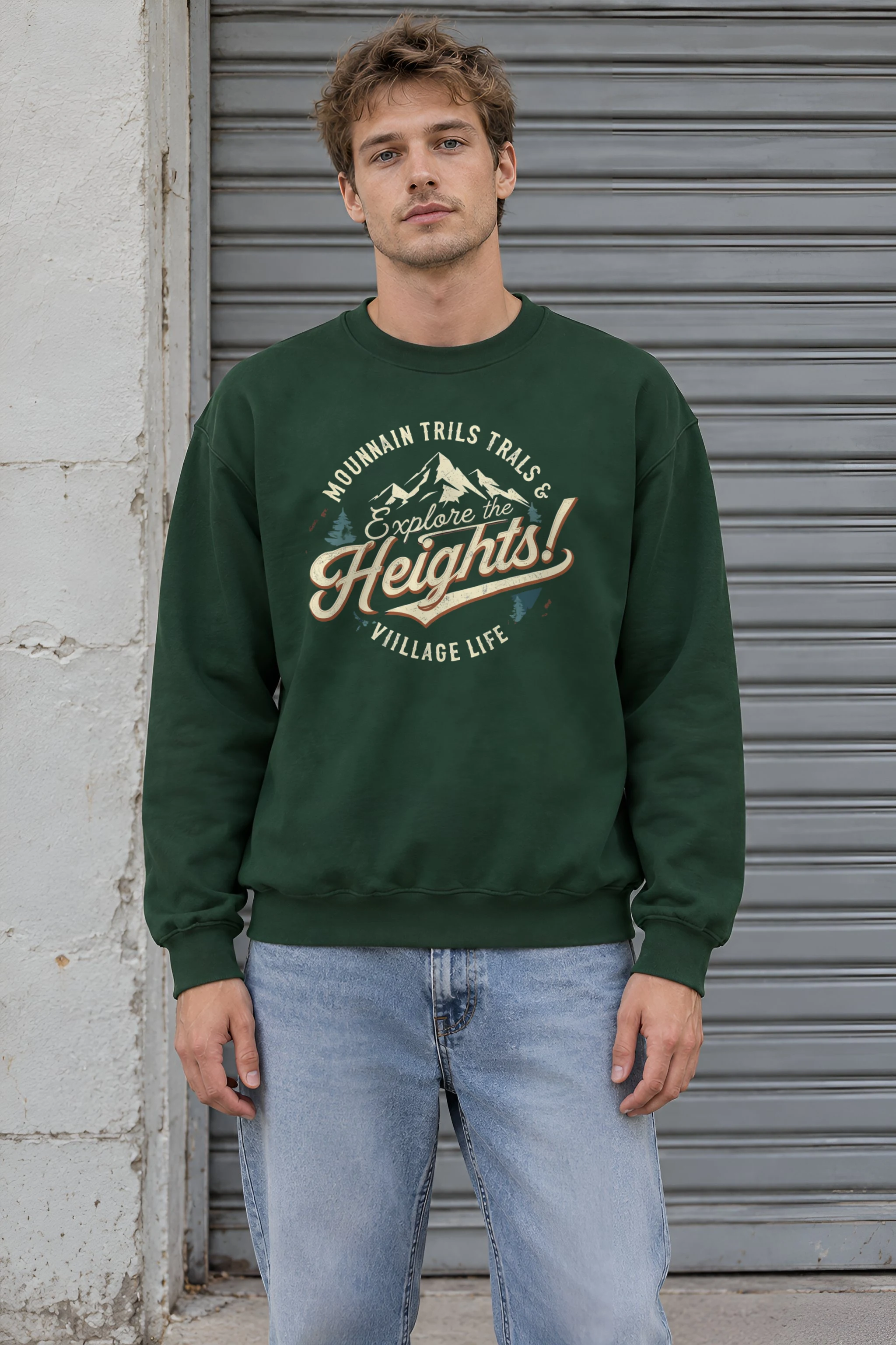 "Explore The Heights" 1 Crewneck Sweatshirt
