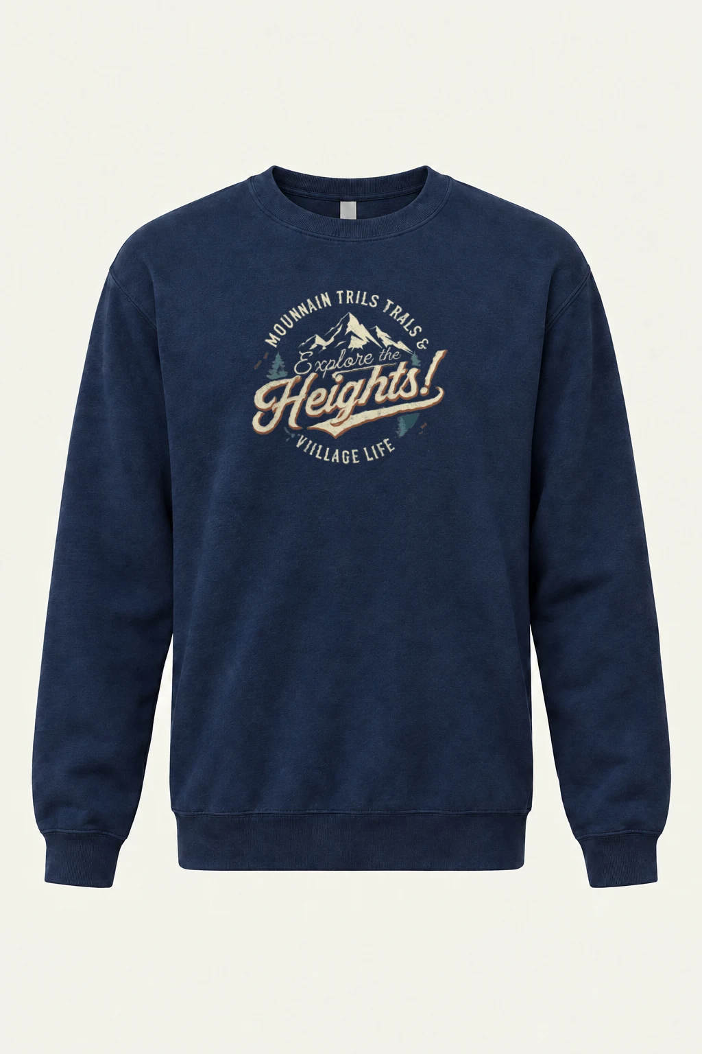 "Explore The Heights" Heavy Blend Unisex Crewneck Sweatshirt | Gildan 18000
