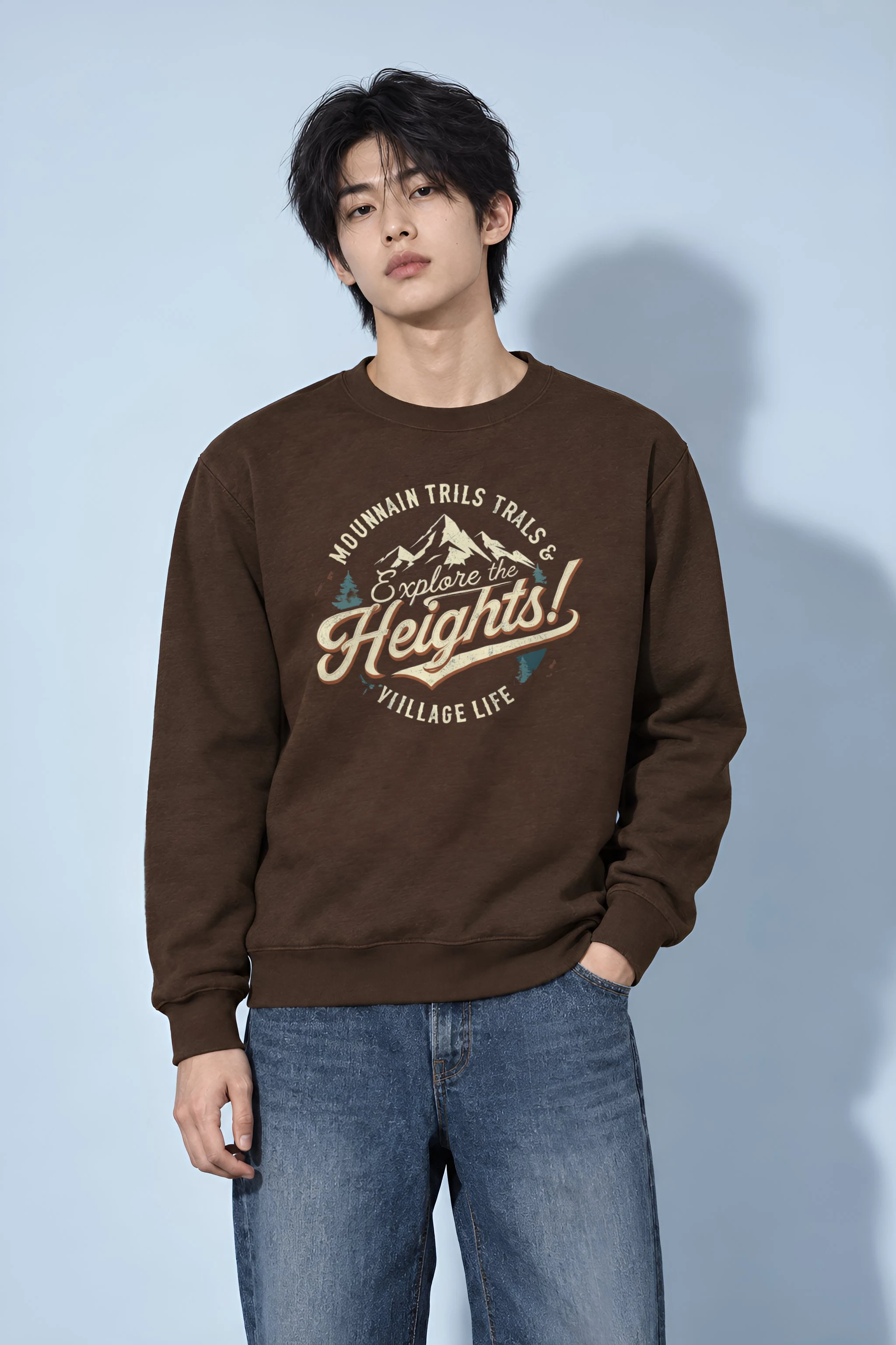 "Explore The Heights" 1 Crewneck Sweatshirt