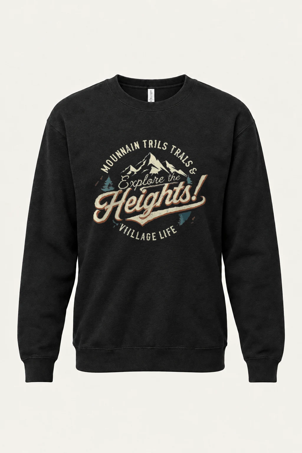 "Explore The Heights" Heavy Blend Unisex Crewneck Sweatshirt | Gildan 18000