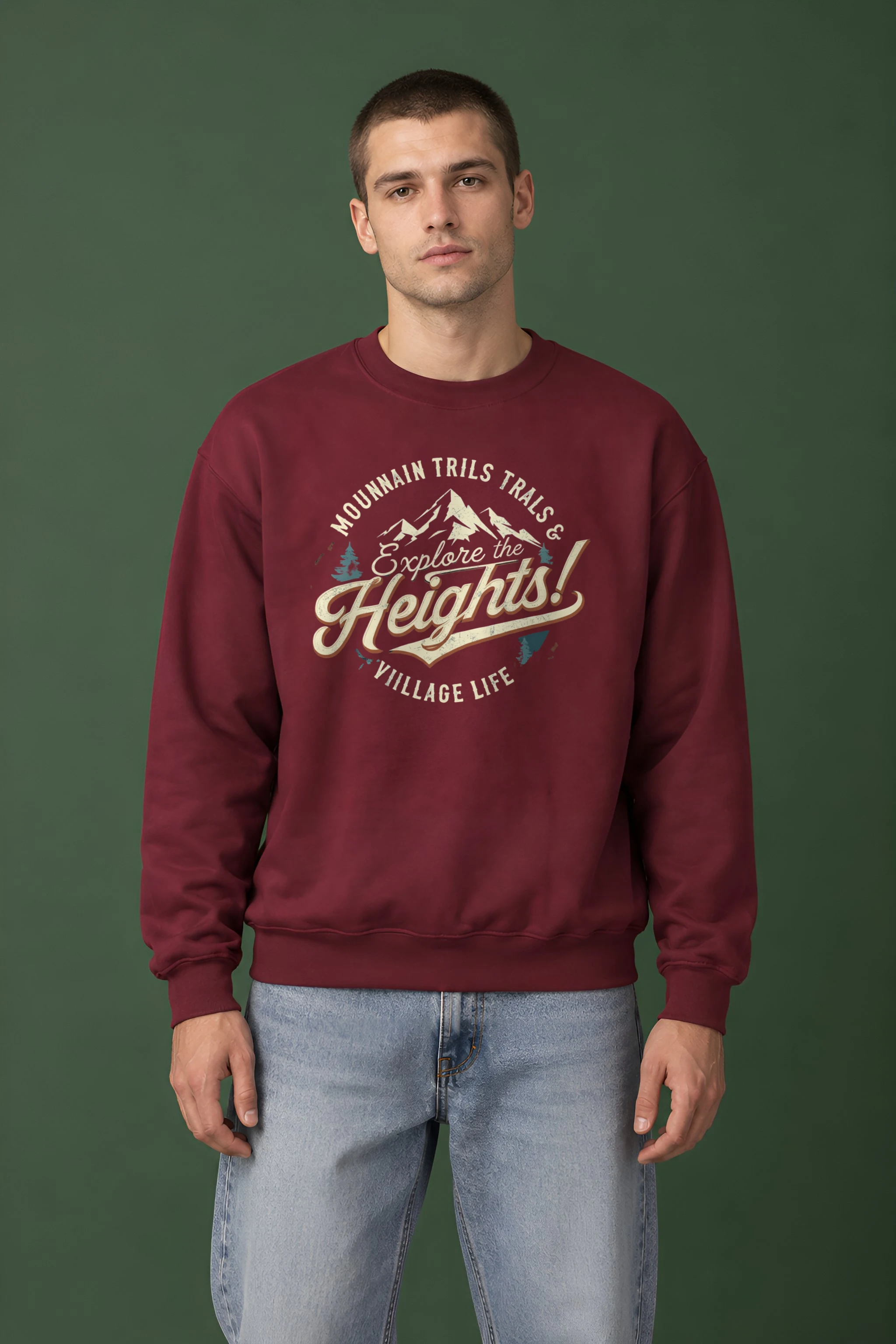 "Explore The Heights" 1 Crewneck Sweatshirt