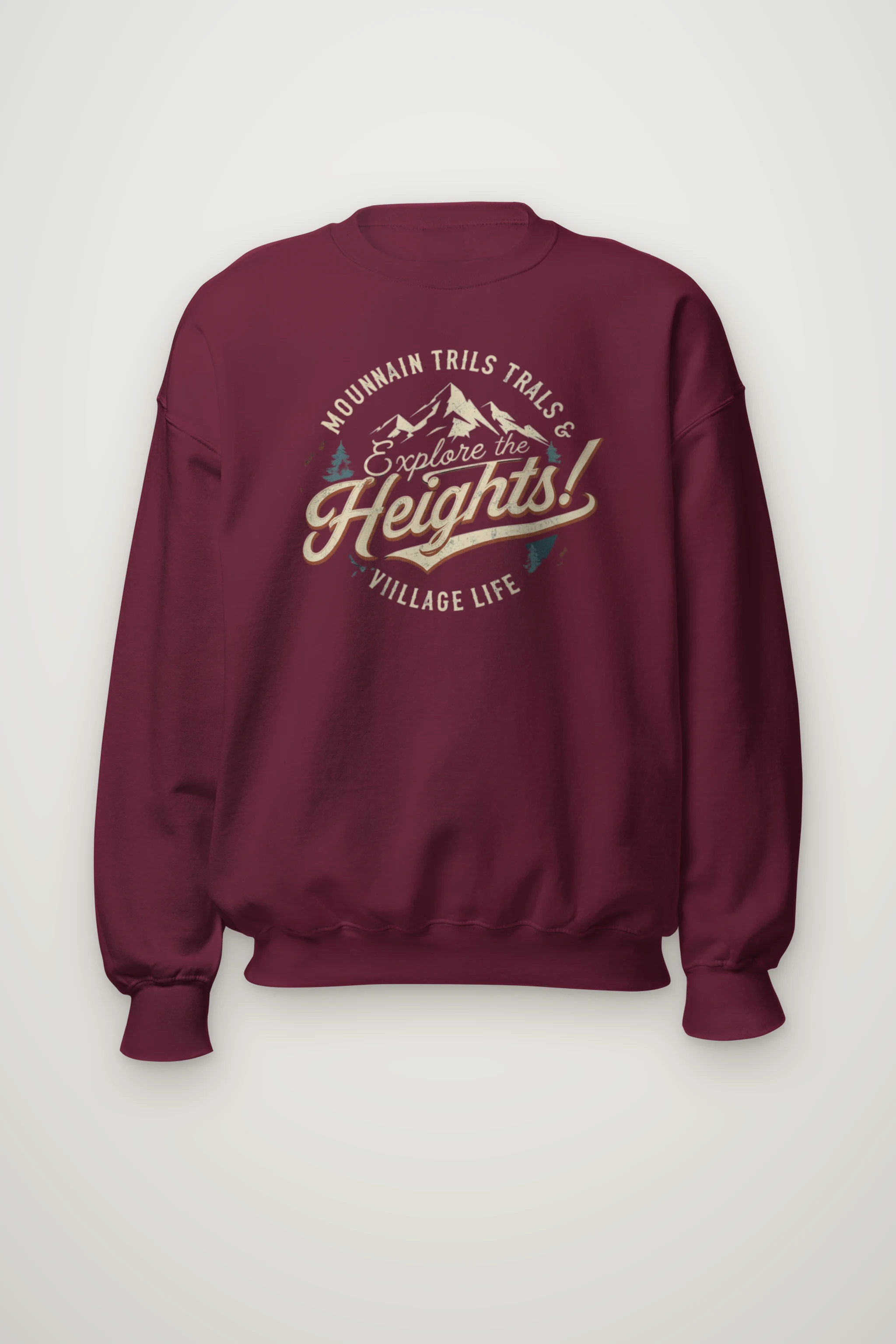 "Explore The Heights" Heavy Blend Unisex Crewneck Sweatshirt