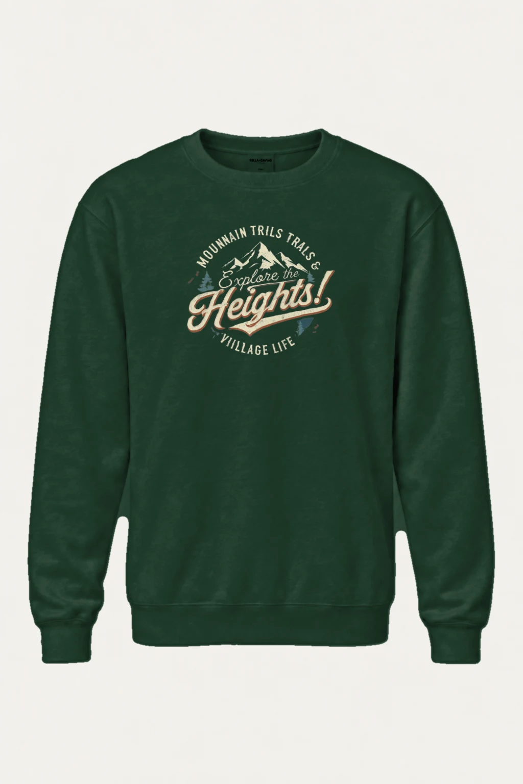 "Explore The Heights" Heavy Blend Unisex Crewneck Sweatshirt | Gildan 18000