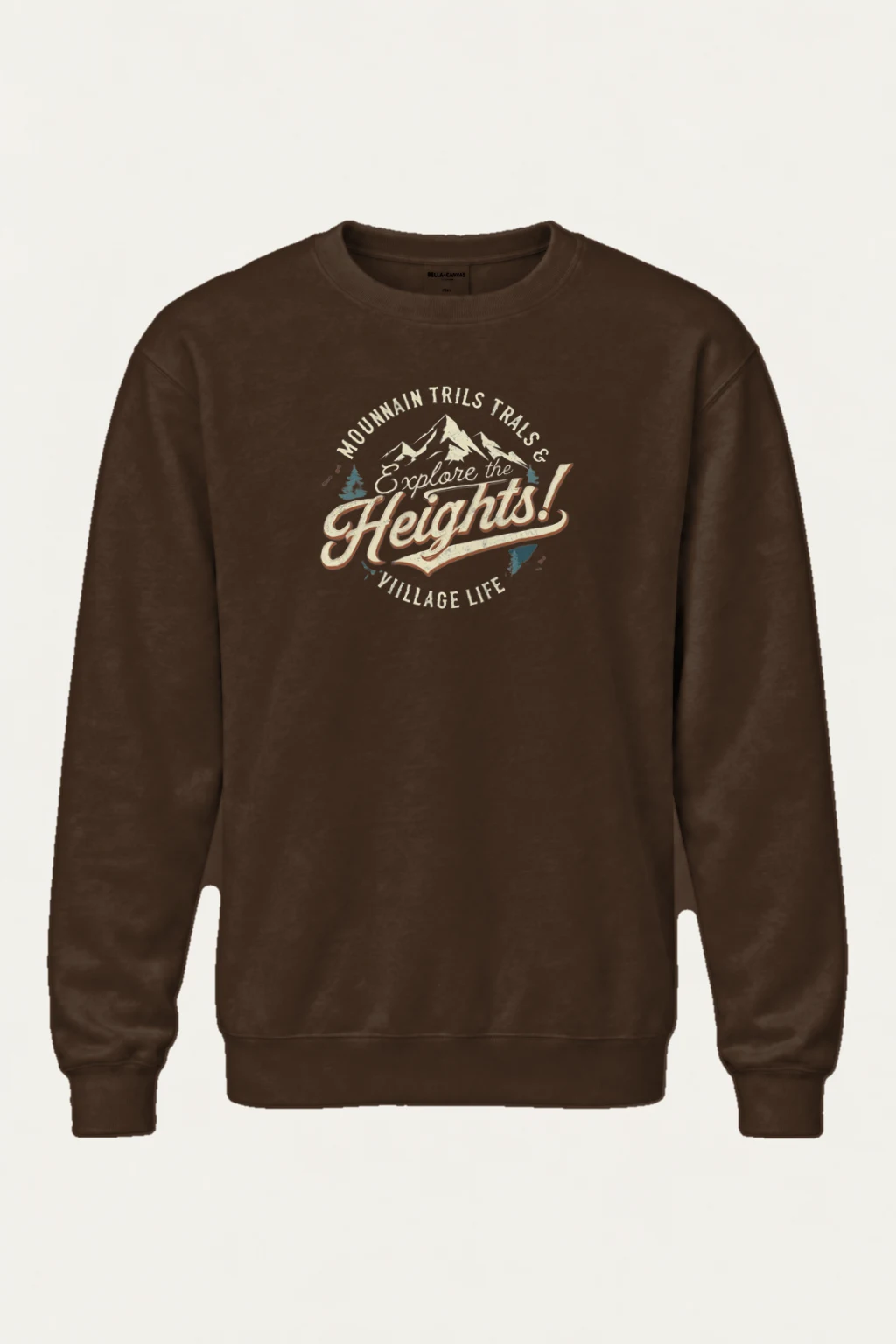 "Explore The Heights" Heavy Blend Unisex Crewneck Sweatshirt | Gildan 18000