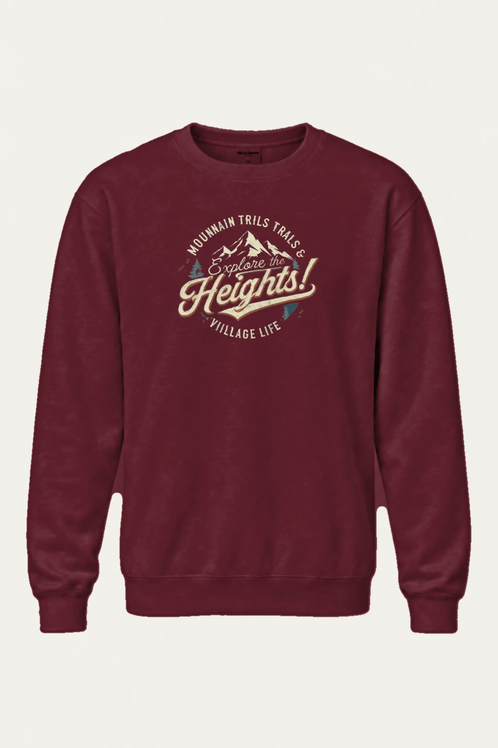 "Explore The Heights" Heavy Blend Unisex Crewneck Sweatshirt | Gildan 18000