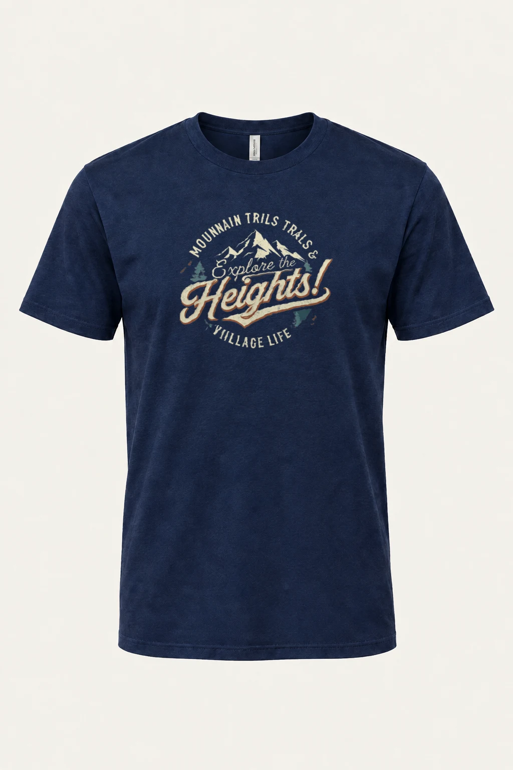 "Explore The Heights" Heavyweight Unisex Crewneck T-shirt | Gildan 5000