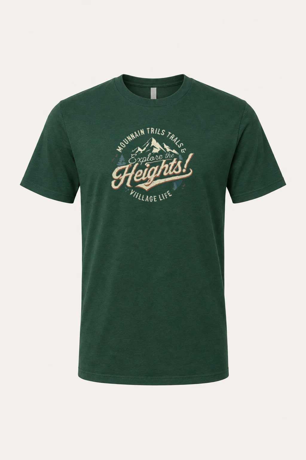 "Explore The Heights" Heavyweight Unisex Crewneck T-shirt | Gildan 5000