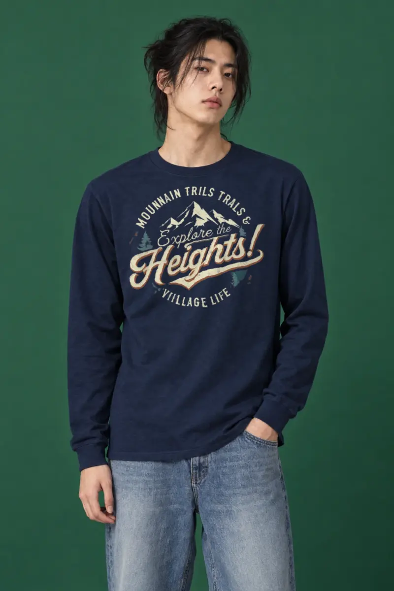 "Explore The Heights" Unisex Longsleeve T-shirt | Gildan 2400