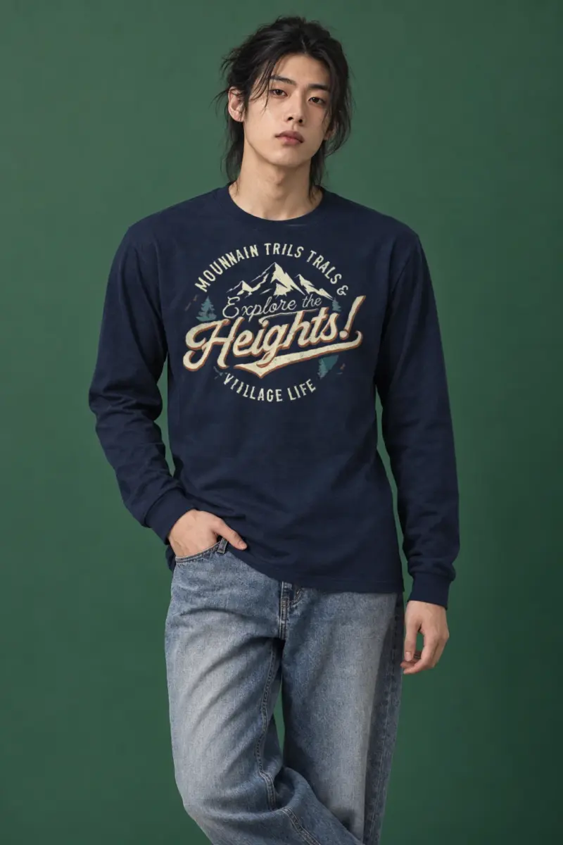 "Explore The Heights" Unisex Longsleeve T-shirt
