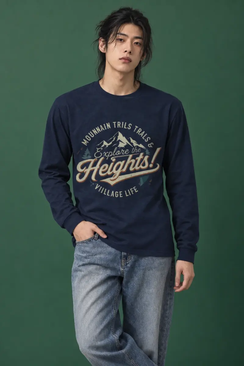 "Explore The Heights" Unisex Longsleeve T-shirt