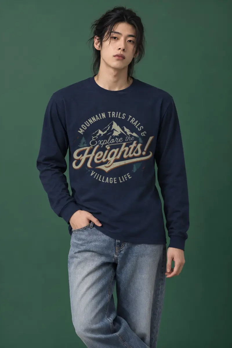 "Explore The Heights" Unisex Longsleeve T-shirt