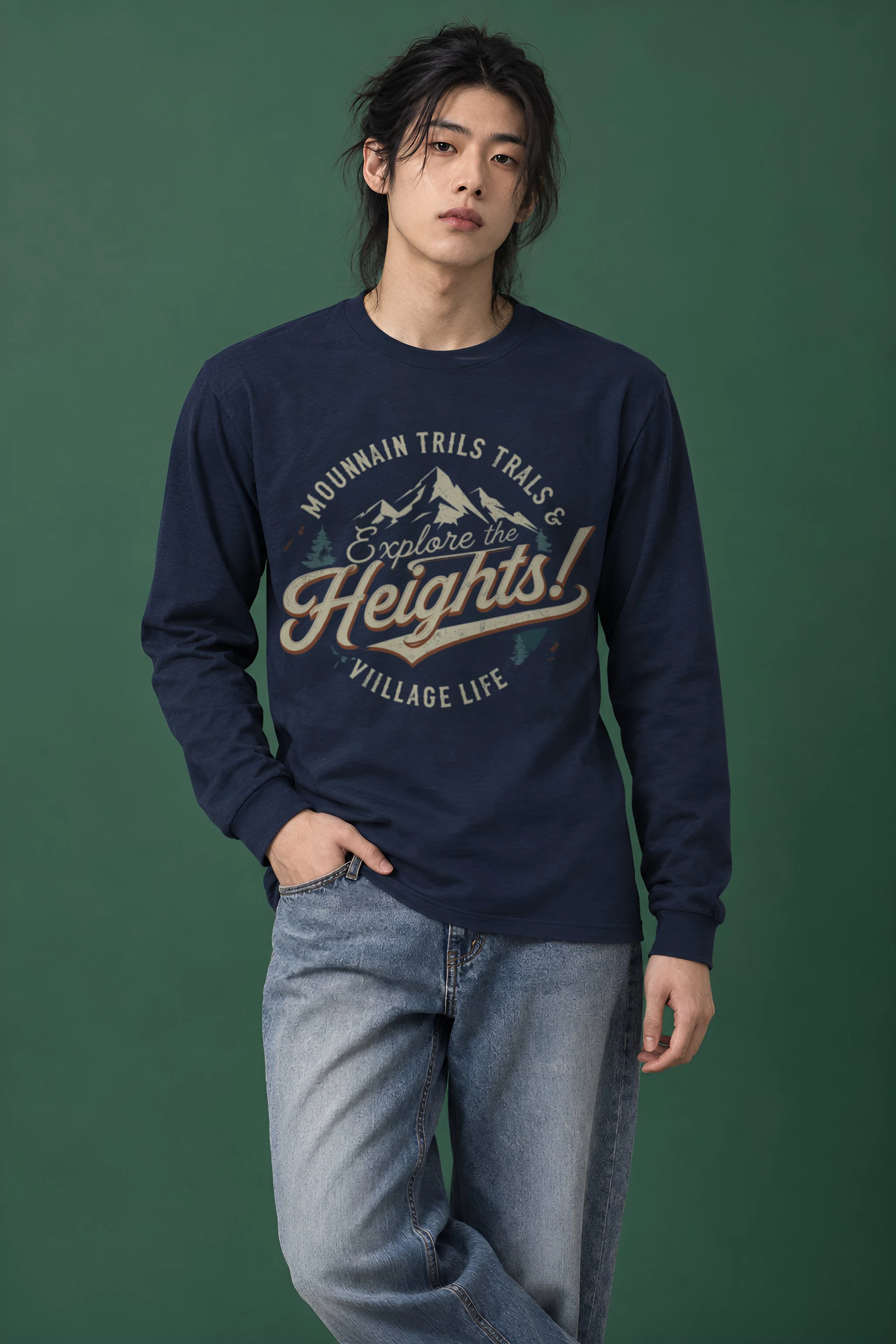 "Explore The Heights" Unisex Longsleeve T-shirt
