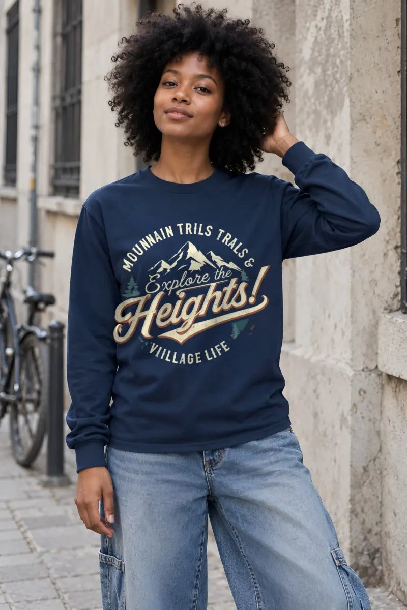 "Explore The Heights" Unisex Longsleeve T-shirt