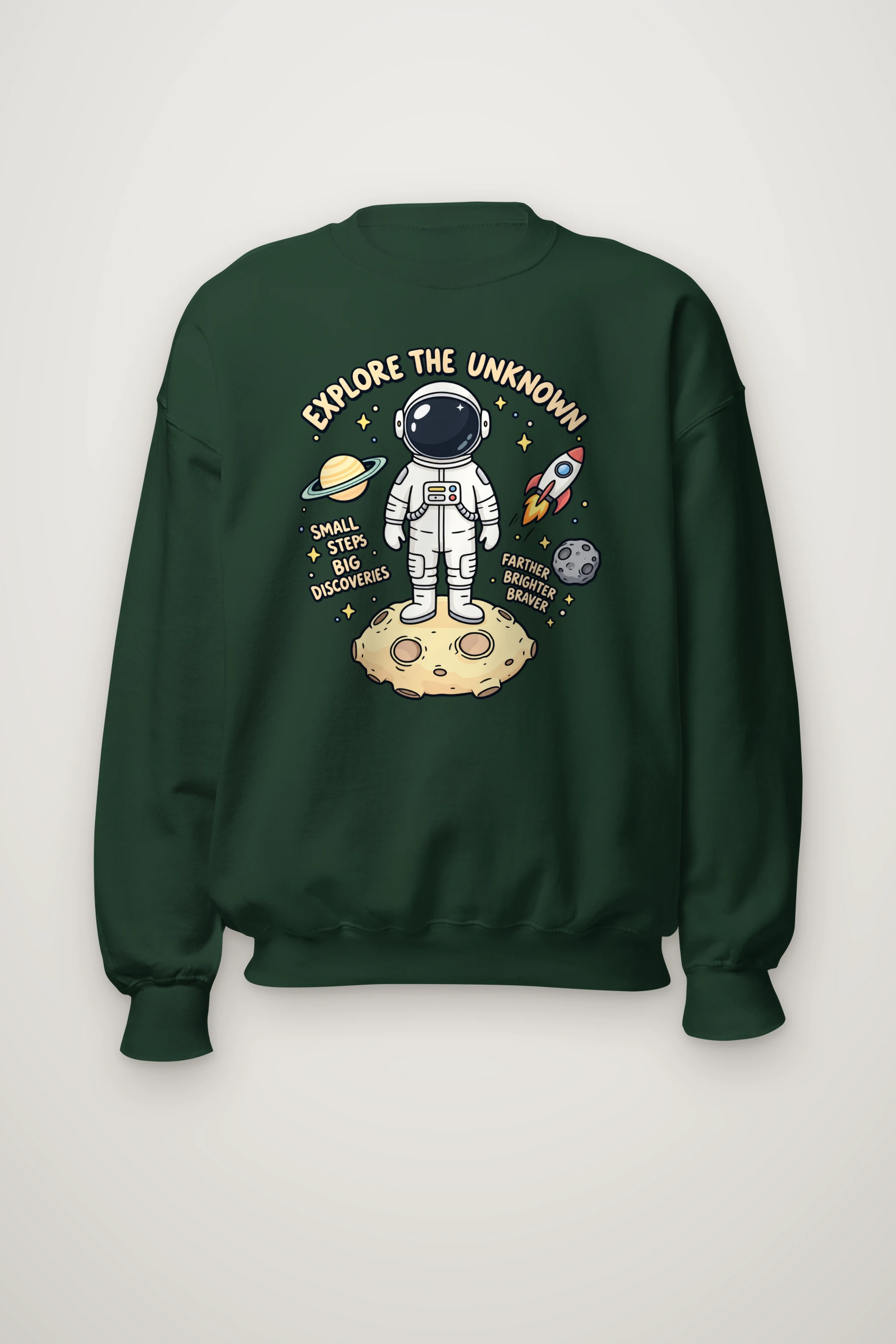 "Explore The Unknown" Heavy Blend Unisex Crewneck Sweatshirt