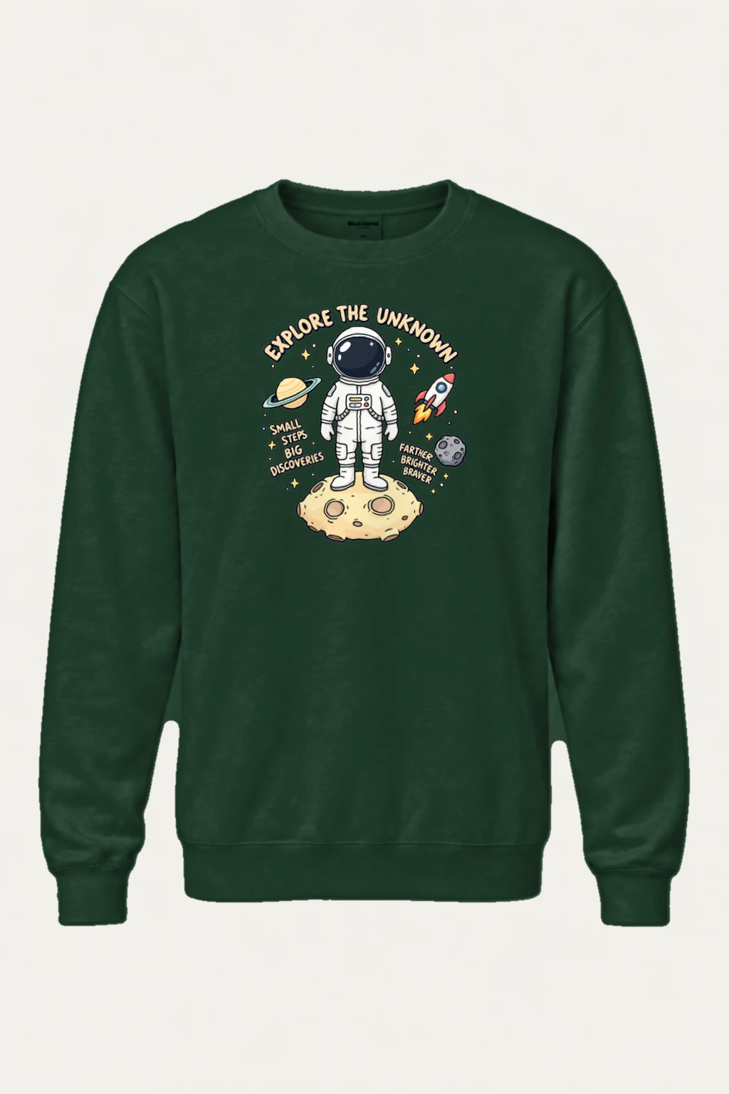 "Explore The Unknown" Heavy Blend Unisex Crewneck Sweatshirt | Gildan 18000