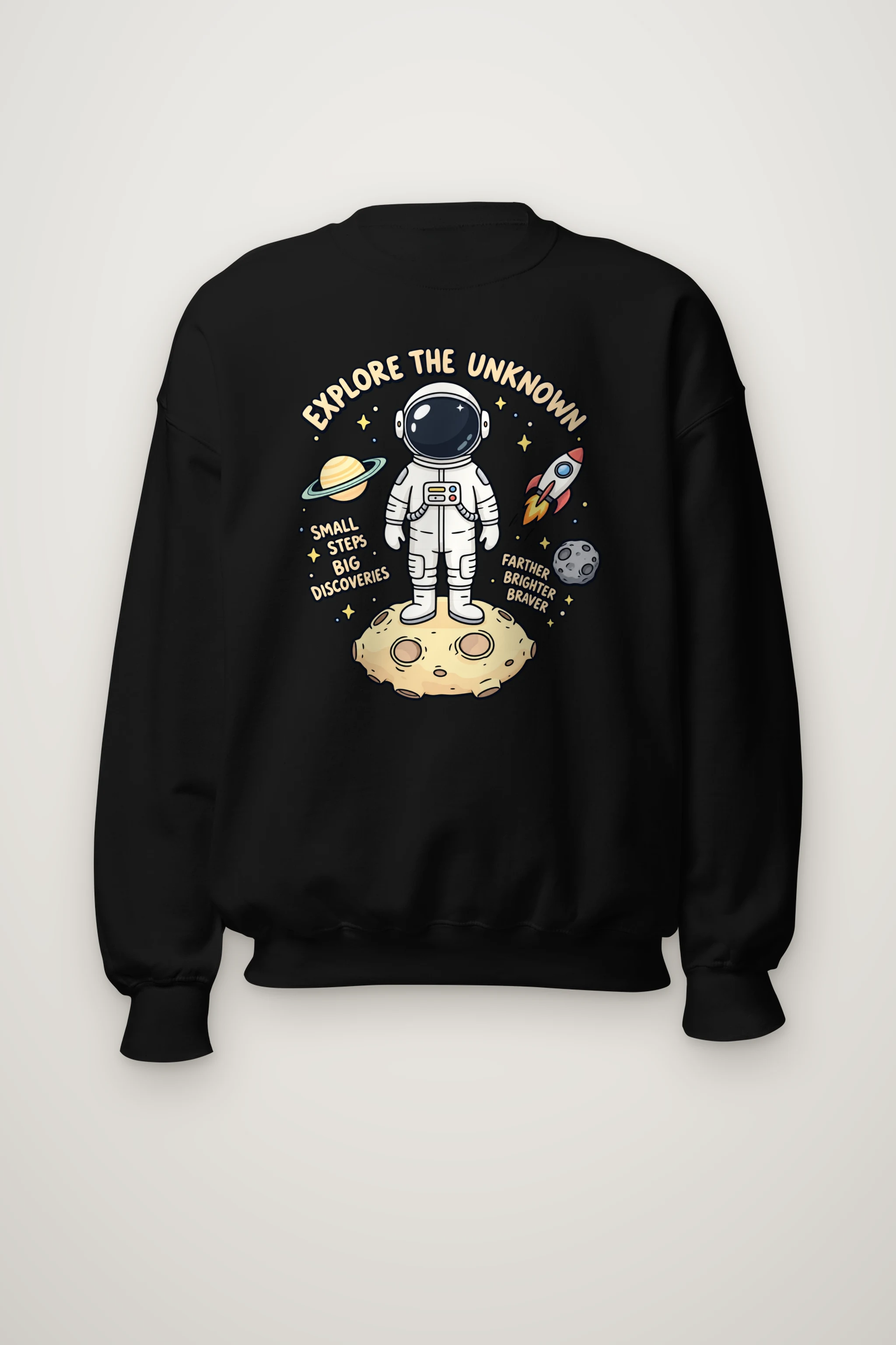 "Explore The Unknown" Heavy Blend Unisex Crewneck Sweatshirt