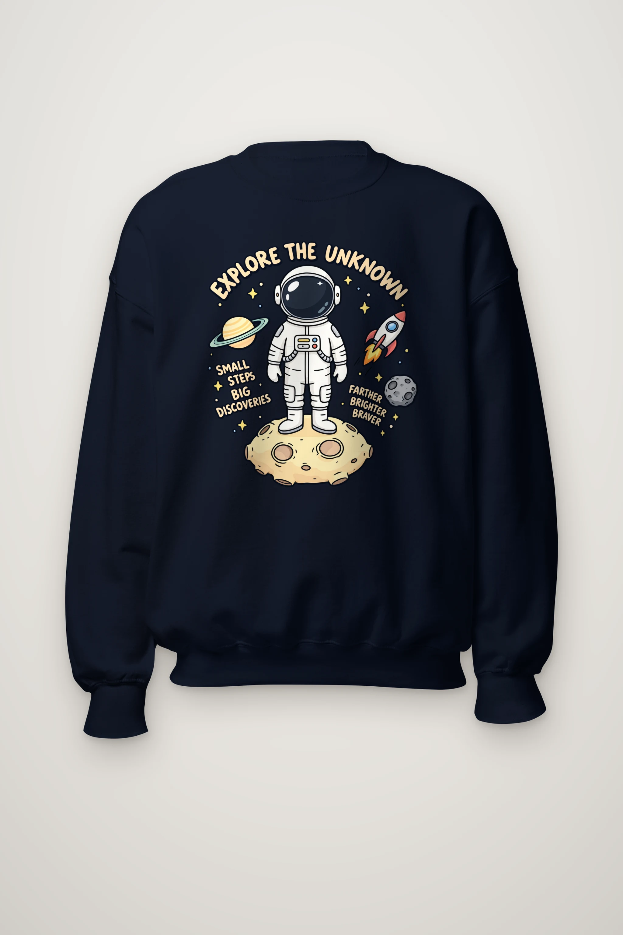 "Explore The Unknown" Heavy Blend Unisex Crewneck Sweatshirt