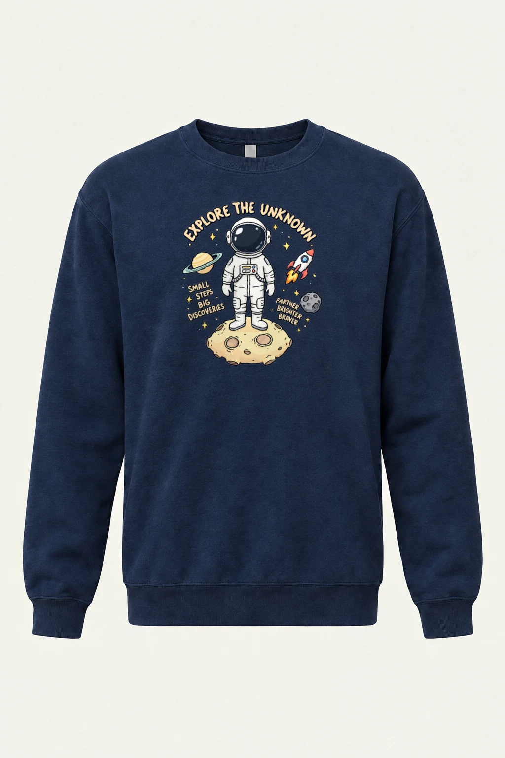"Explore The Unknown" Heavy Blend Unisex Crewneck Sweatshirt | Gildan 18000