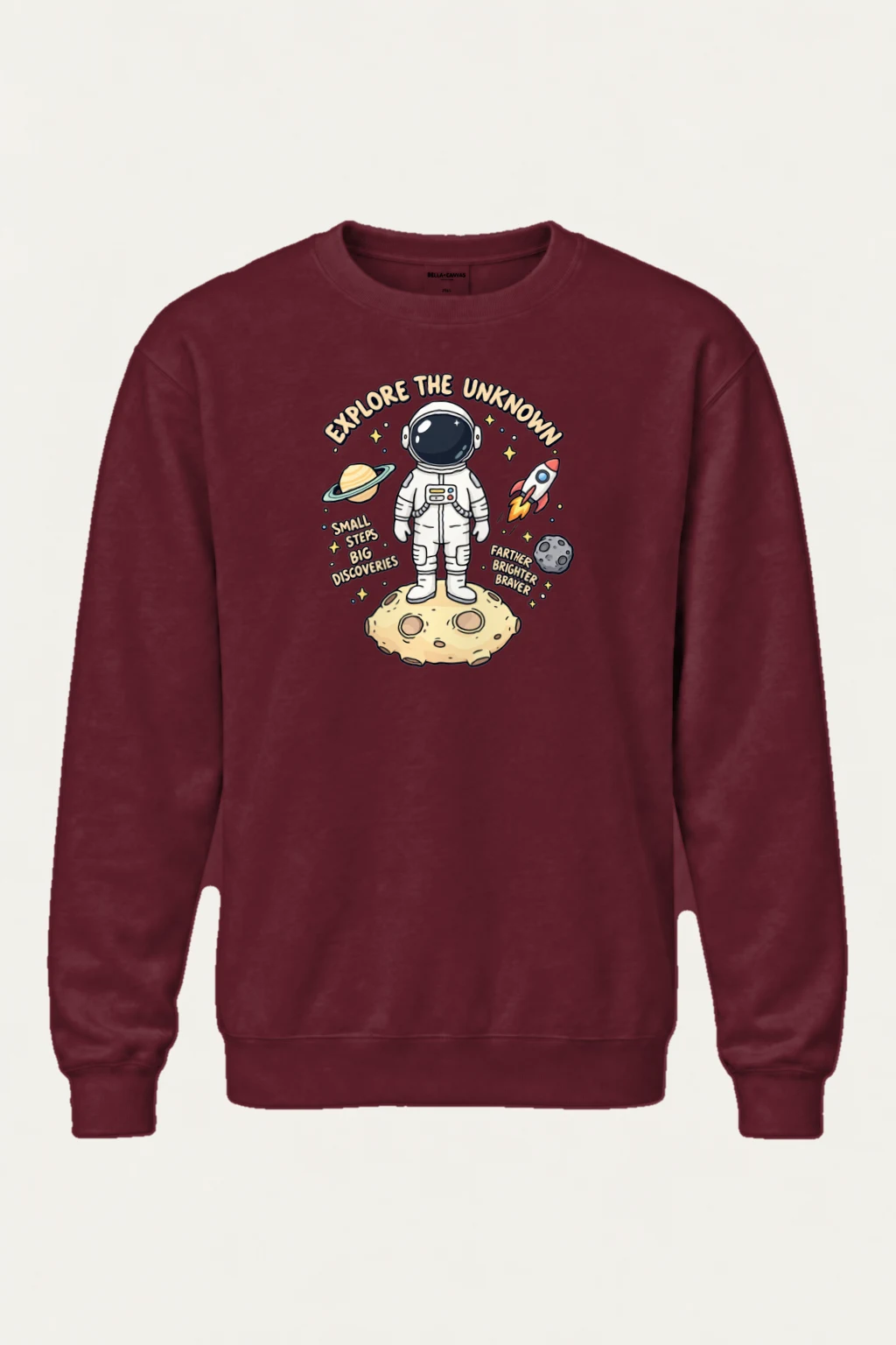 "Explore The Unknown" Heavy Blend Unisex Crewneck Sweatshirt | Gildan 18000
