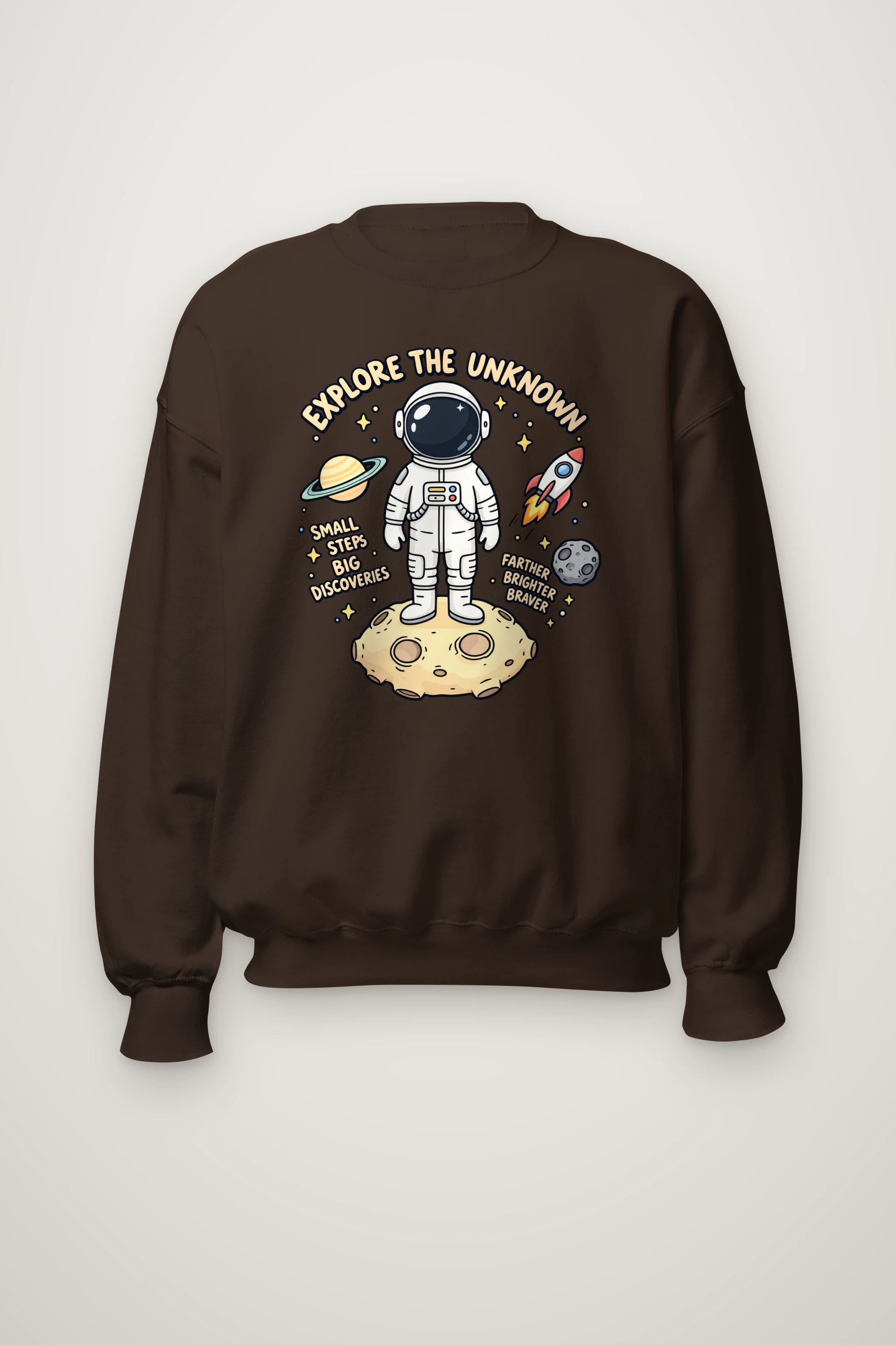 "Explore The Unknown" Heavy Blend Unisex Crewneck Sweatshirt