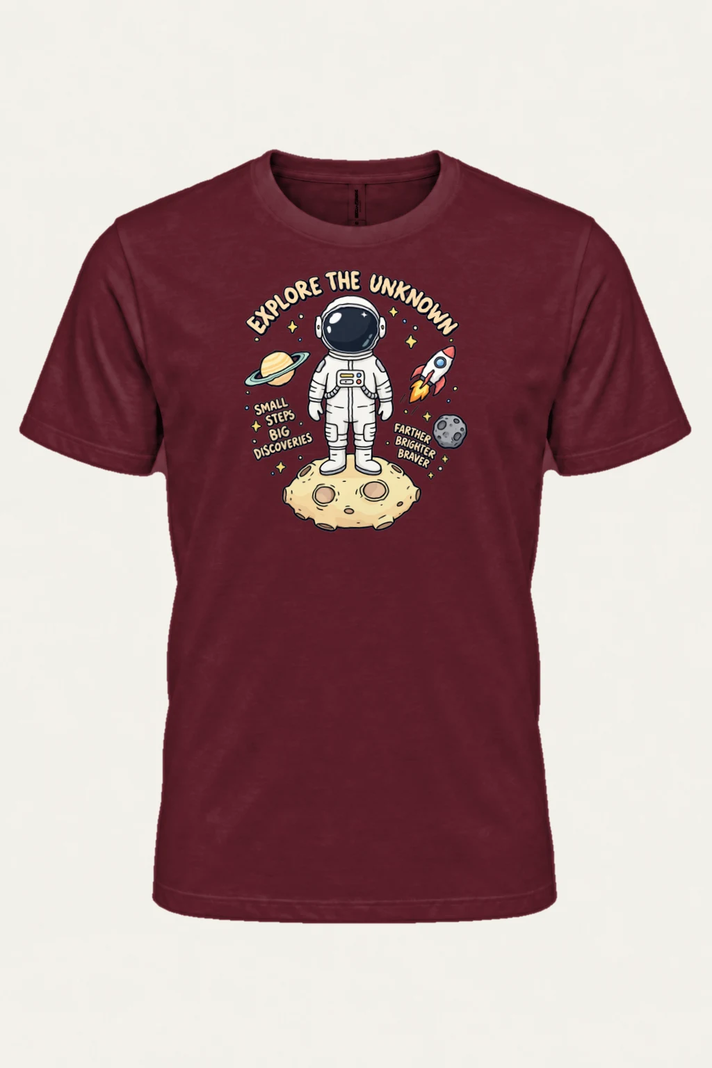 "Explore The Unknown" Heavyweight Unisex Crewneck T-shirt | Gildan 5000