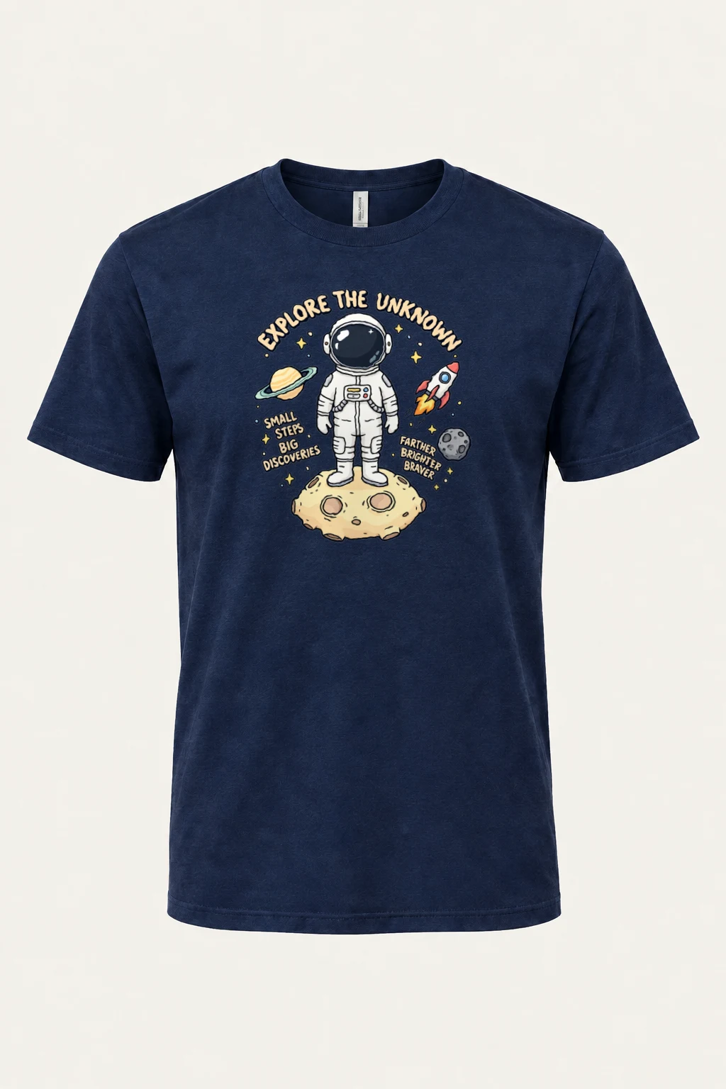 "Explore The Unknown" Heavyweight Unisex Crewneck T-shirt | Gildan 5000