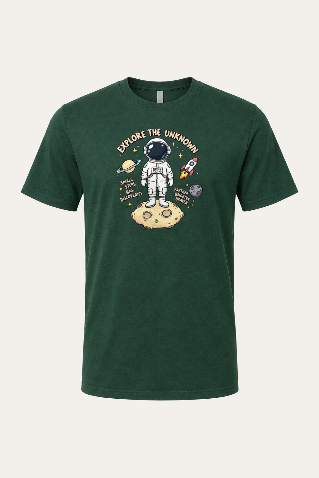 "Explore The Unknown" Heavyweight Unisex Crewneck T-shirt | Gildan 5000