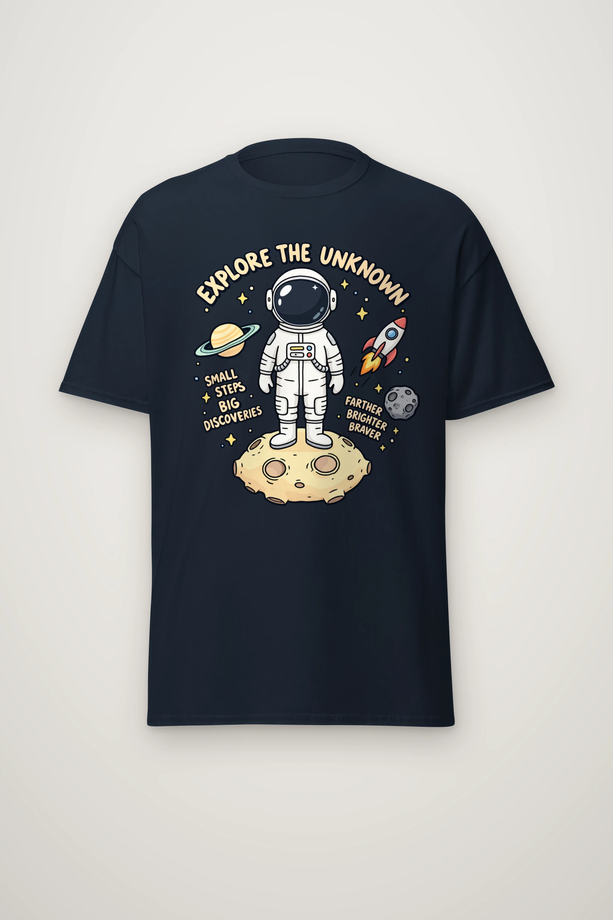 "Explore The Unknown" Heavyweight Unisex Crewneck T-shirt