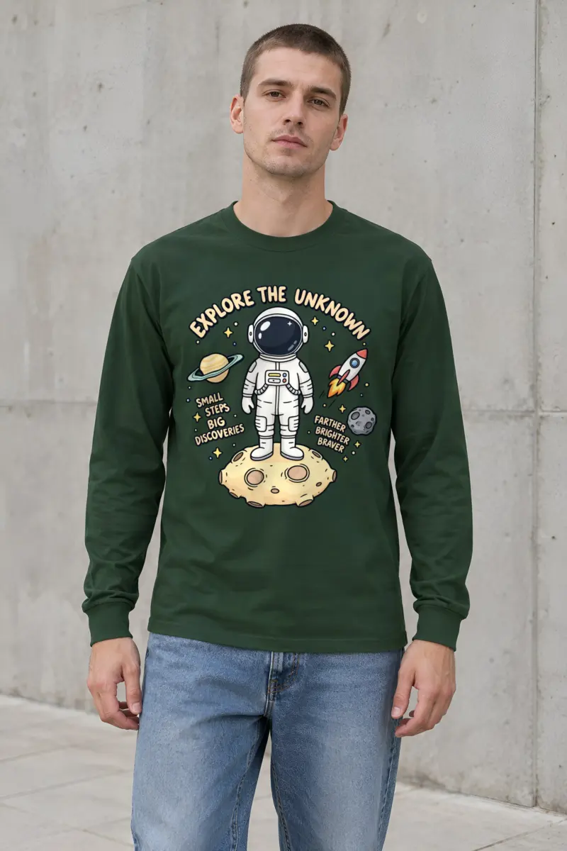 "Explore The Unknown" Unisex Longsleeve T-shirt