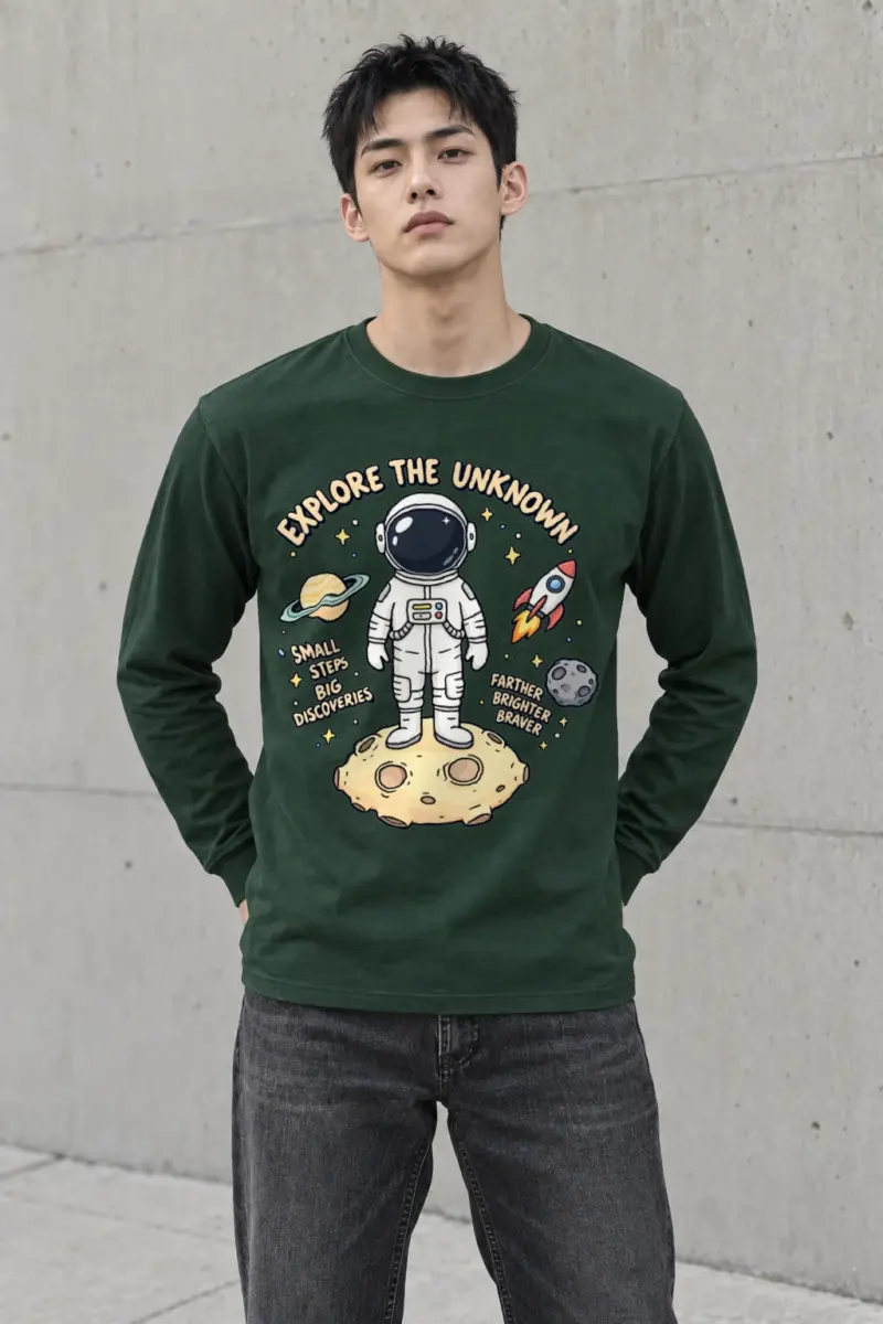 "Explore The Unknown" Unisex Longsleeve T-shirt