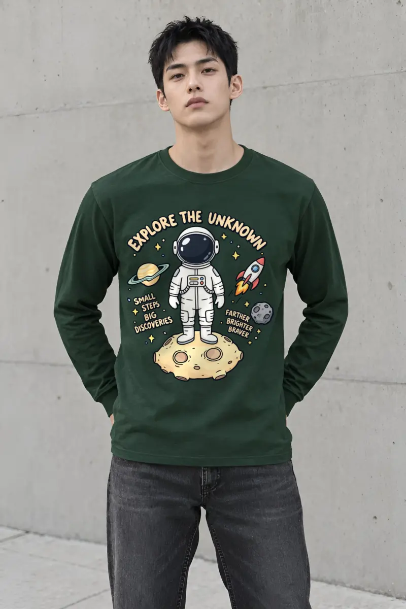 "Explore The Unknown" Unisex Longsleeve T-shirt