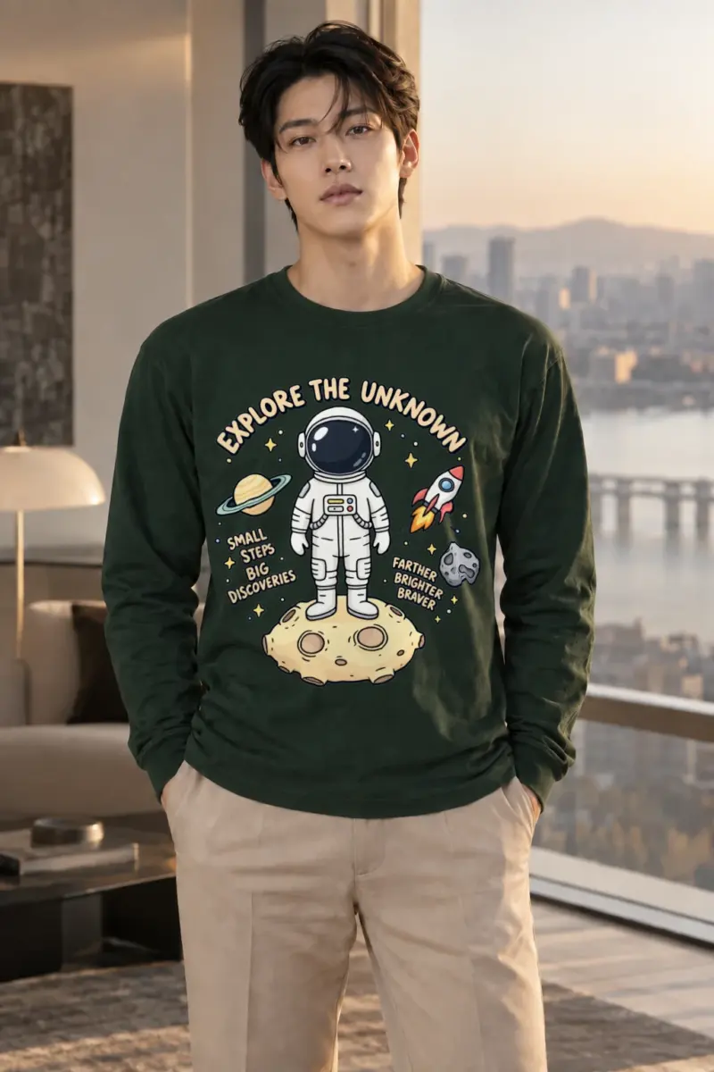 "Explore The Unknown" Unisex Longsleeve T-shirt | Gildan 2400