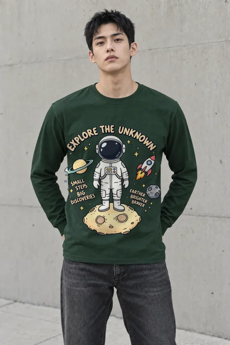 "Explore The Unknown" Unisex Longsleeve T-shirt