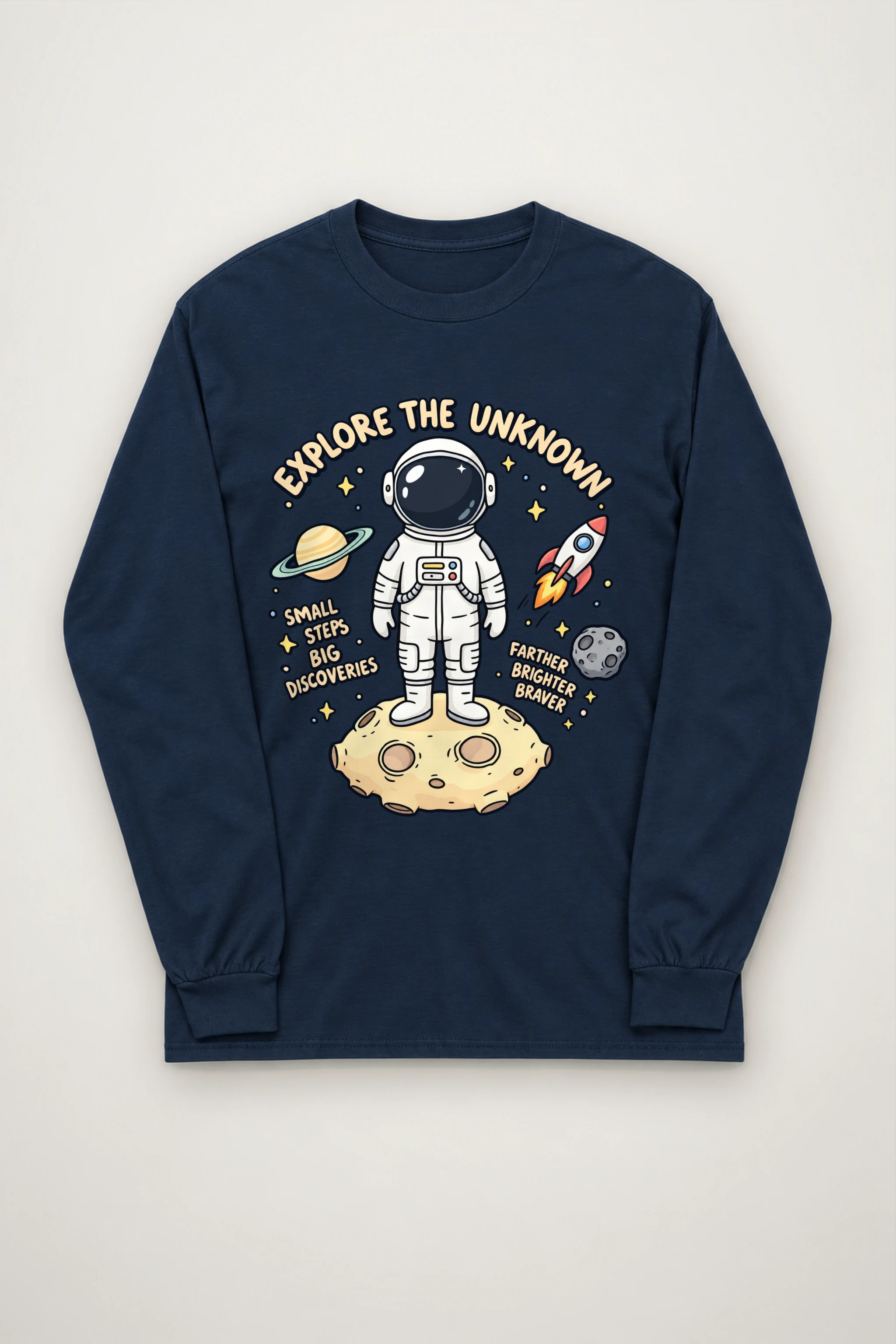 "Explore The Unknown" Unisex Longsleeve T-shirt