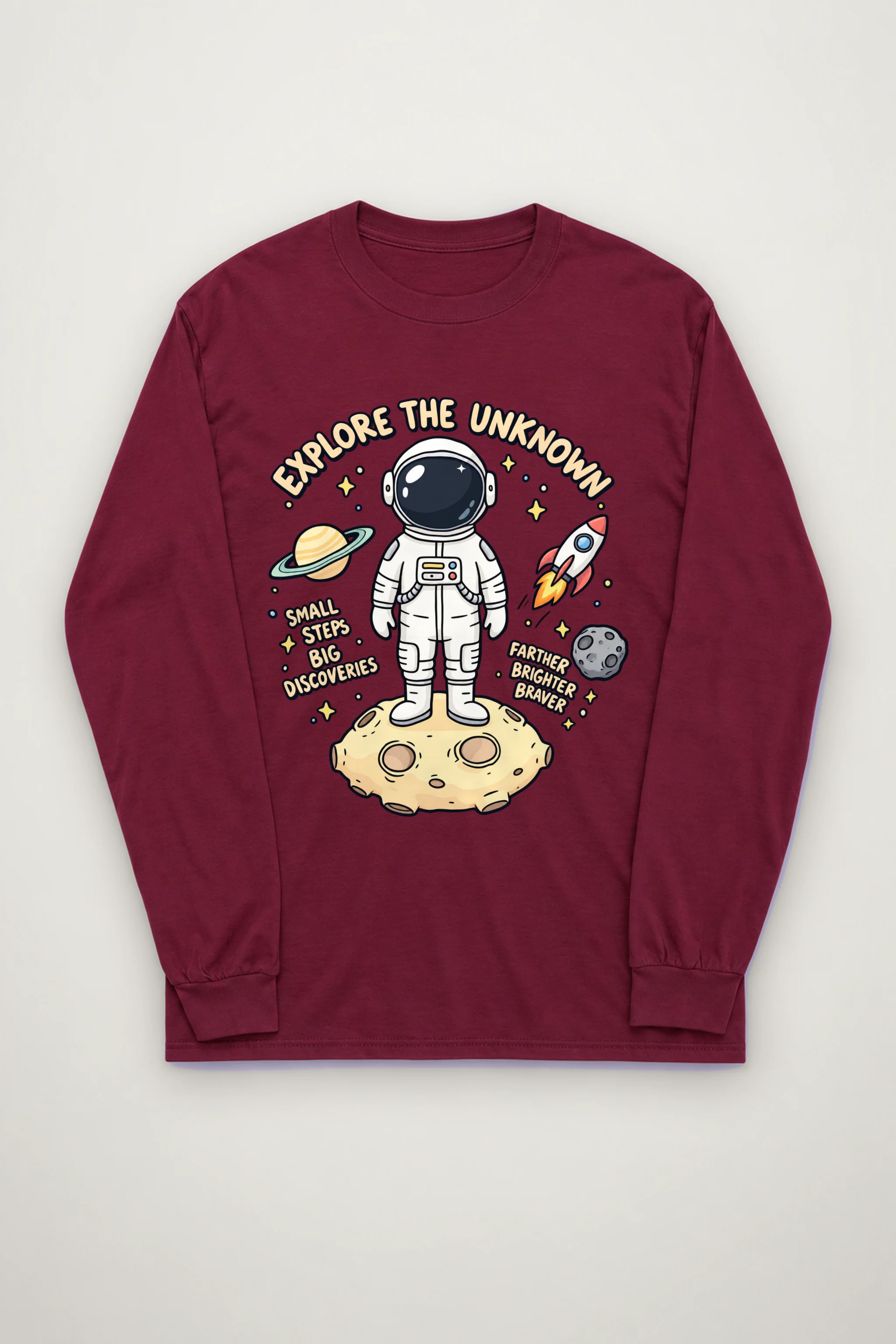 "Explore The Unknown" Unisex Longsleeve T-shirt